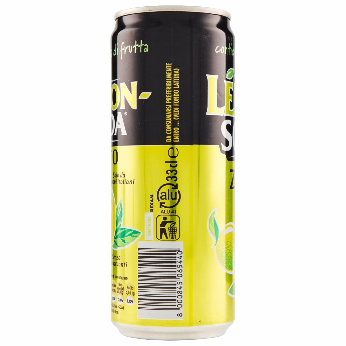 Lemon Soda La zero lemoniada bez cukru Włoska fonti di crodo