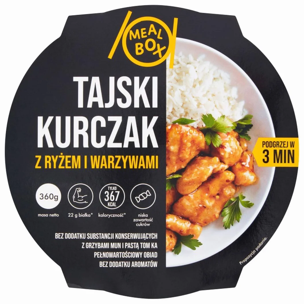 GRAAL Meal Box Tajski kurczak z ryżem i warzywami 360 g