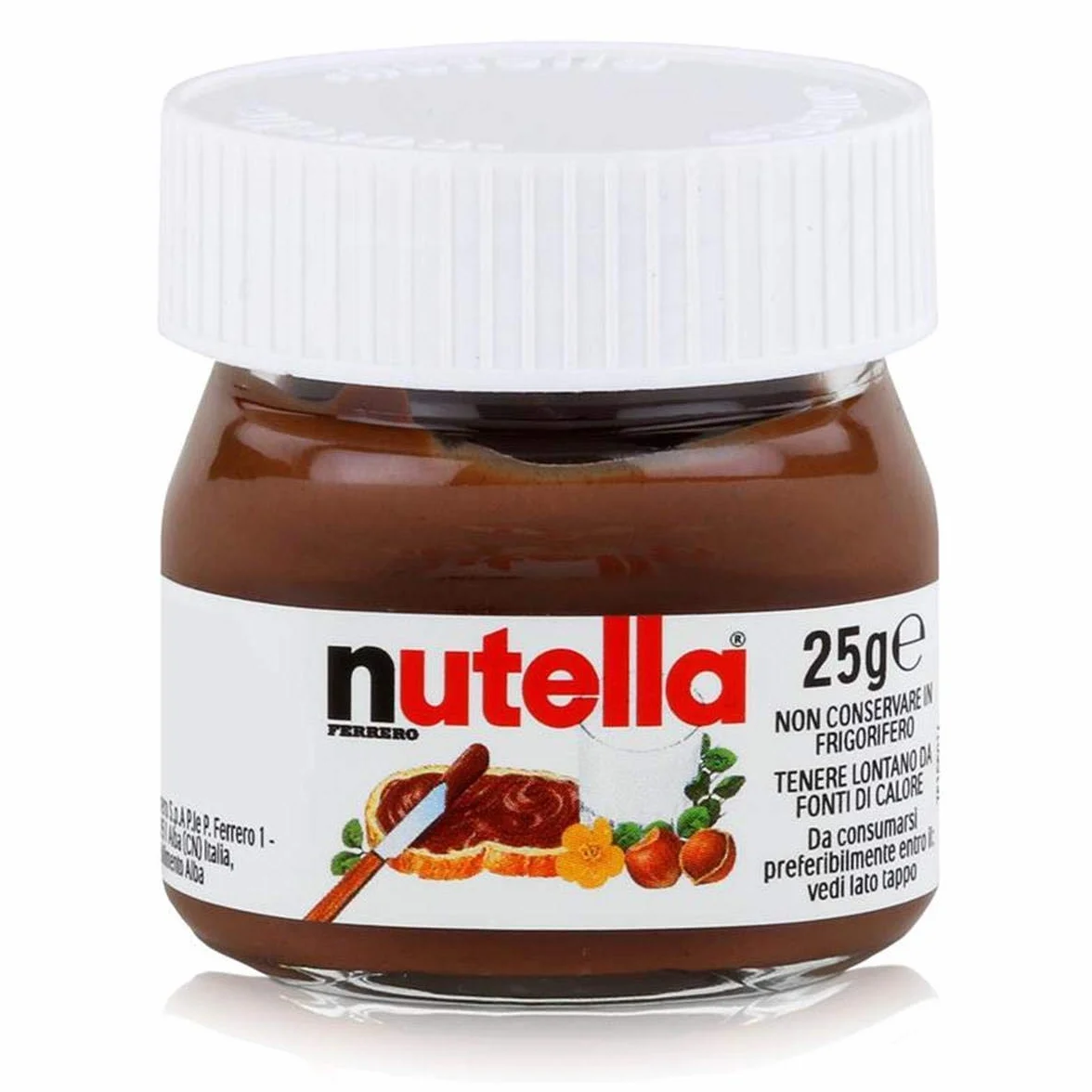 Ferrero Nutella Mini zestaw 32 słoików 25 g krem orzechowo-czekoladowy