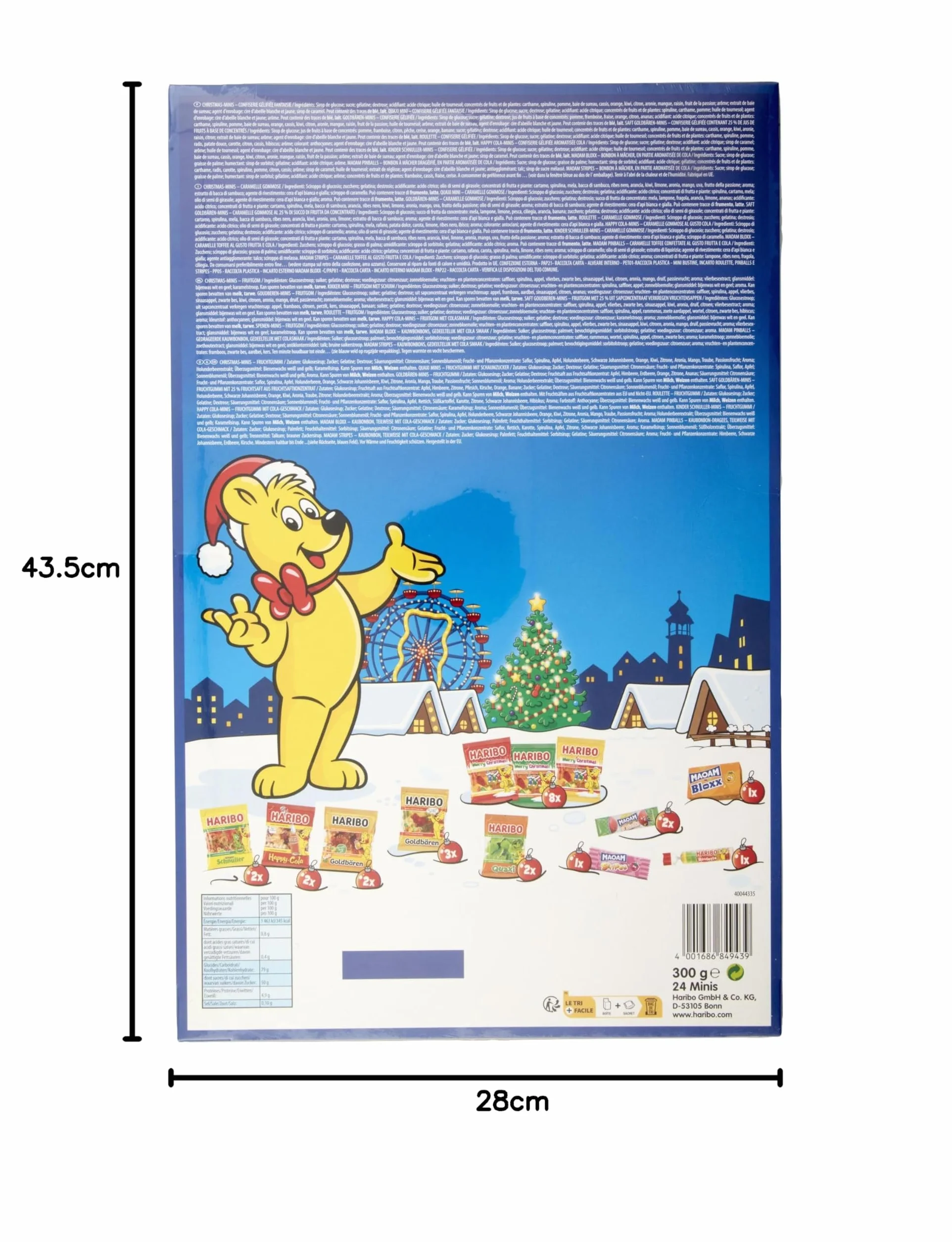HARIBO Kalendarz adwentowy na Boże Narodzenie 300 g