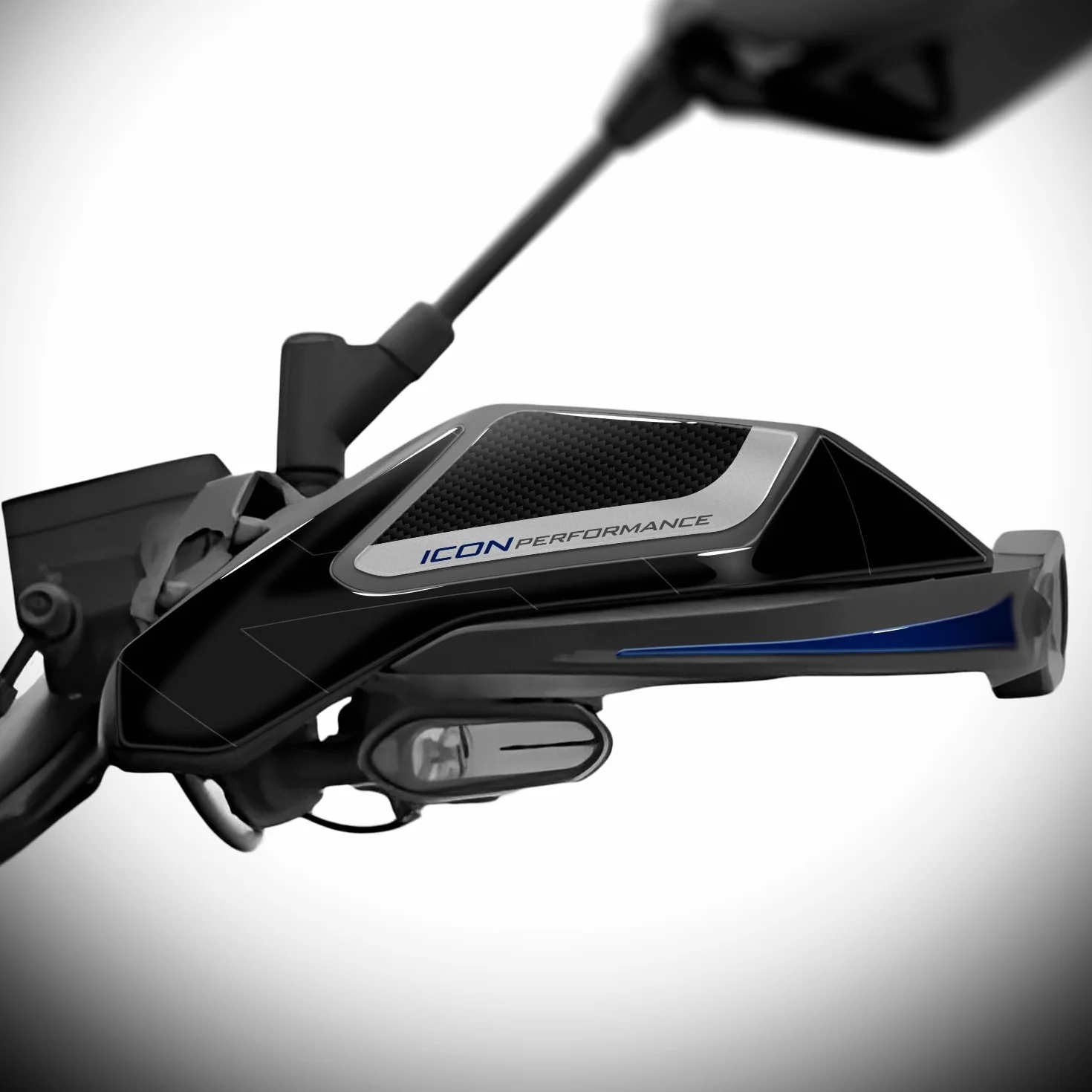 Az Graphishop naklejki na dłonie żywica 3D kompatybilne z Yamaha Tracer 7 GT 2025-2026 Ochrona przed uderzeniami i zadrapaniami Made in Italy APA-TRACER7-GT-25 (Icon Performance)