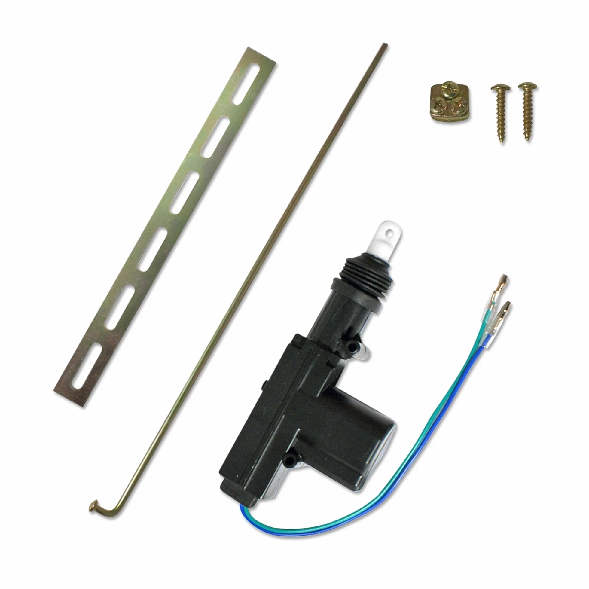 JOM Car Parts & Car Hifi GmbH 7103-1 uniwersalny silnik nastawczy, 2-biegunowy, zamiennik, uzupełnienie lub odblokowanie bagażnika lub w przypadku doposażenia, silnik Slave bez przełącznika