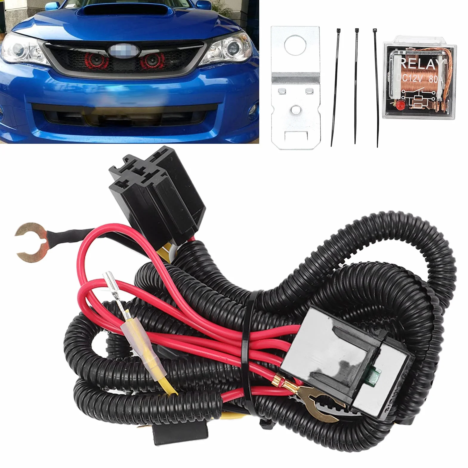 12V Elektryczny Klakson Samochodowy Zestaw Przekaźnika Wiązki Przewodów