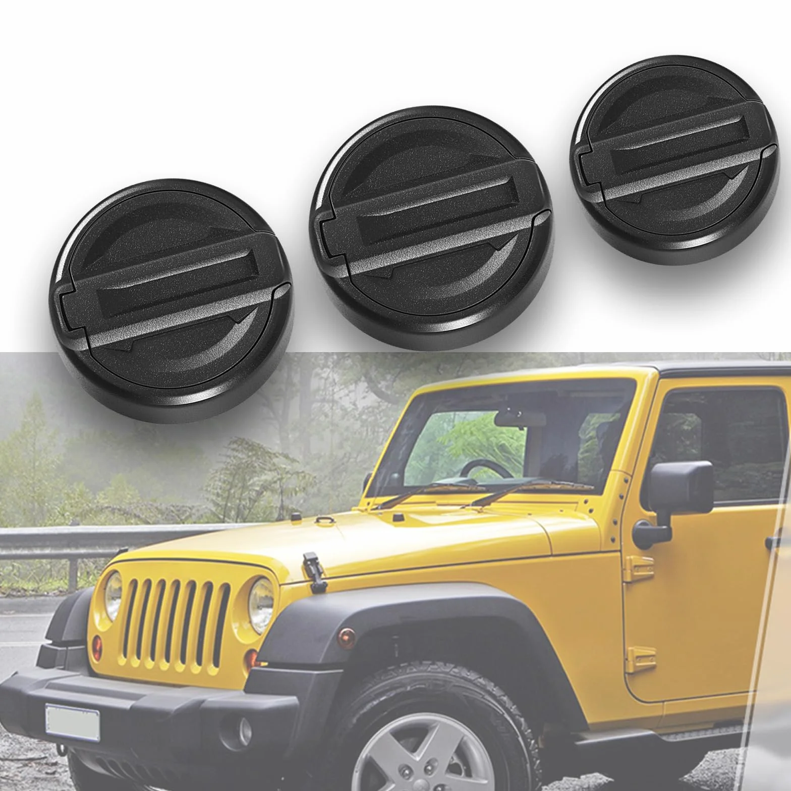 Osłony na dziurki od klucza, magnetyczna osłona zamka drzwi do Wrangler JL i Gladiator JT, akcesoria do ochrony otworów od klucza, do JEEP Wrangler
