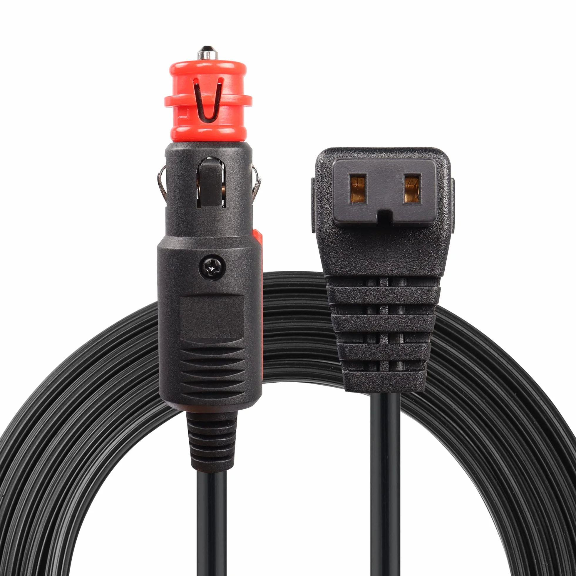 GINTOOYUN 16AWG Kabel do lodówki samochodowej 9.84FT Wtyczka zapalniczki do DC12/24V Dwupinowy kwadratowy przewód zasilający do lodówki samochodowej do przenośnej lodówki samochodowej