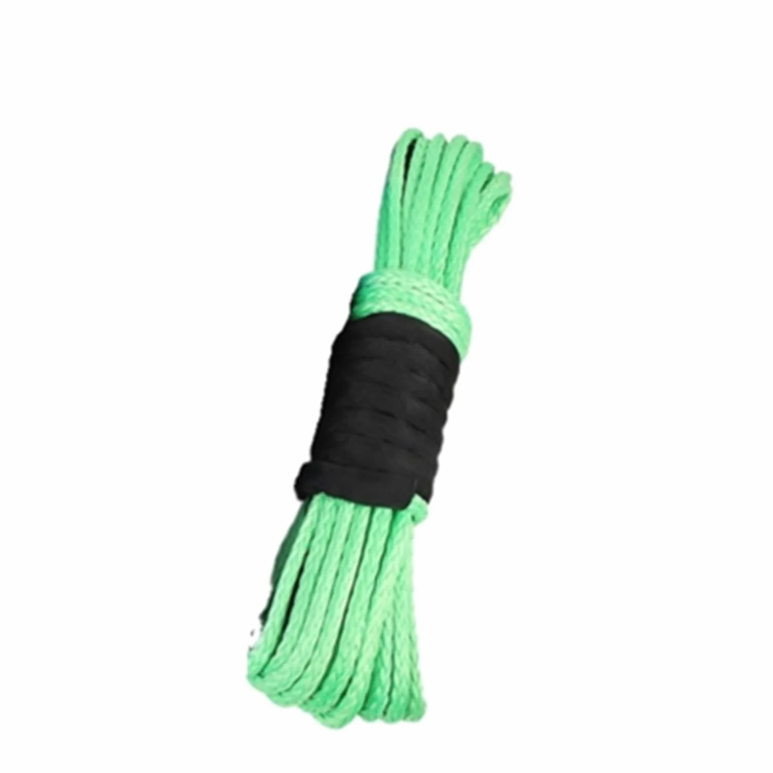 Do samochodów ciężarowych, przyczep, SUV-ów Lina Do Wyciągarki, 14 Mm X 25 Metrów, Syntetyczna, Z Hakiem 4 * 4 ATV SUV-a UTV(Green)