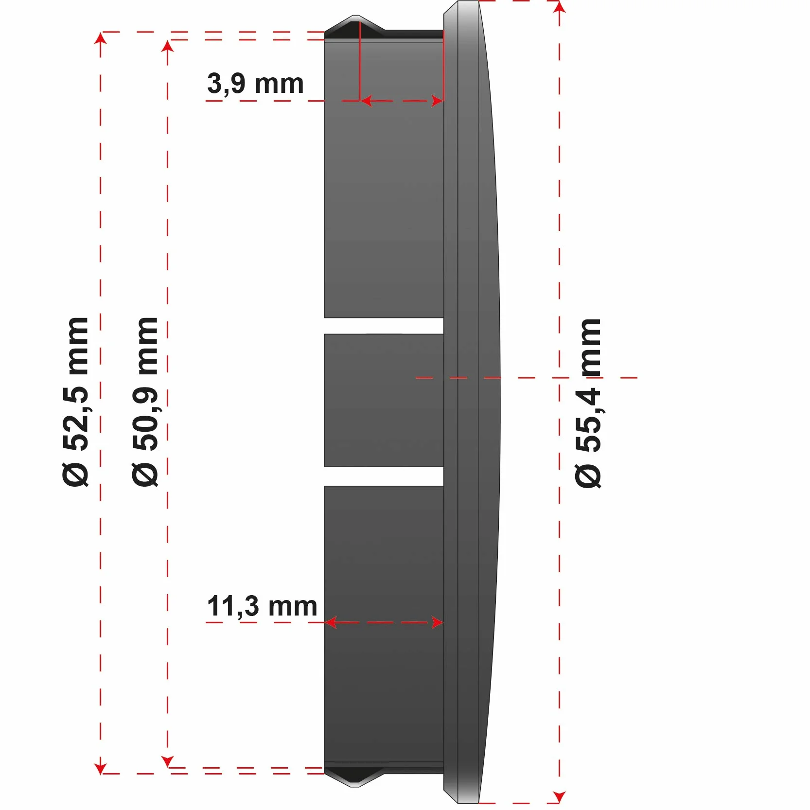 4 x dekielki na felgi o średnicy 56 mm, 60 mm, tworzywo sztuczne ABS aluminiowe zaślepki kołpaki na felgi uniwersalne akcesoria samochodowe (czarny, 56mm Ø)