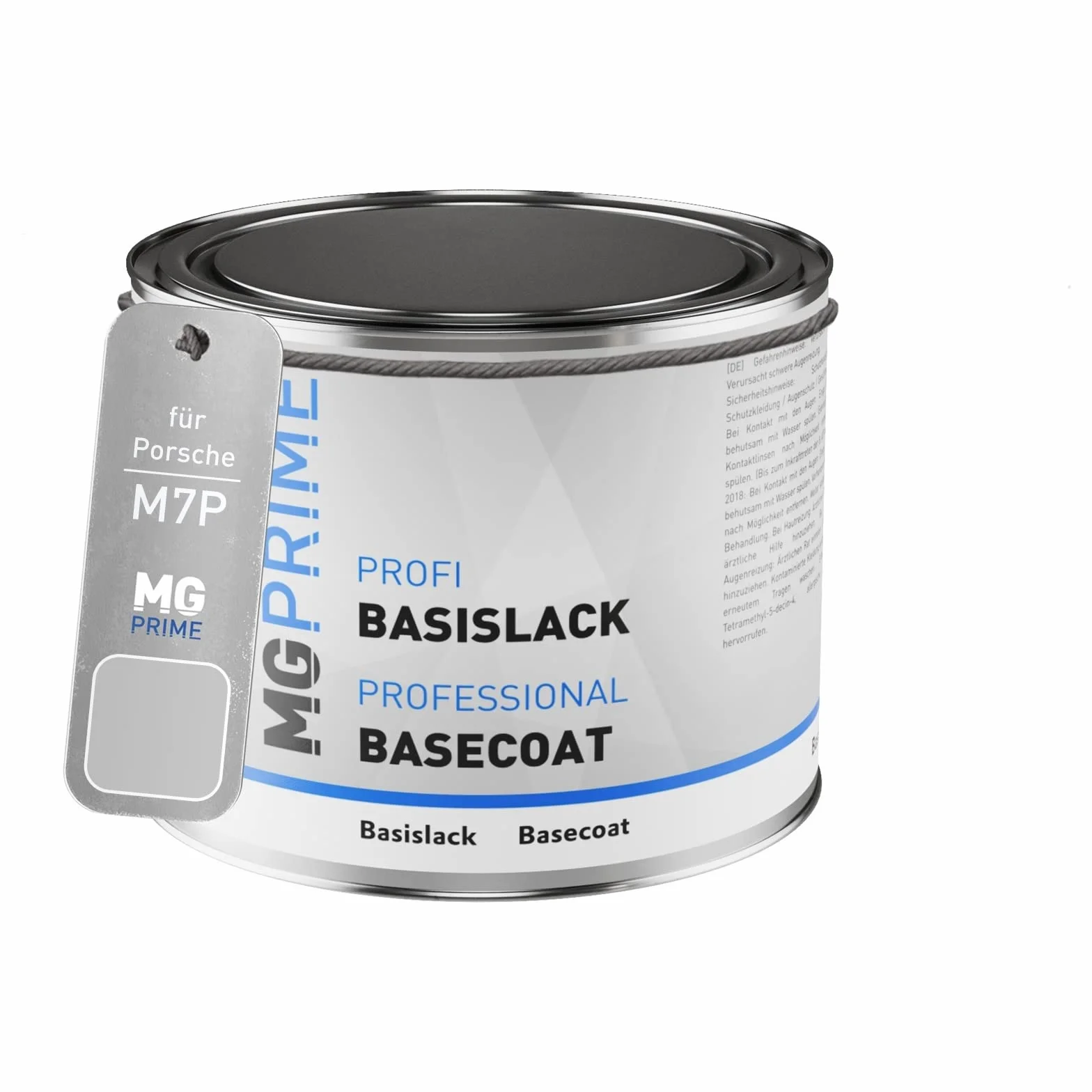 MG PRIME Lakier samochodowy Puszka gotowa do natrysku dla Porsche M7P / F0 Dolomitsilber Metallic/Dolomite Silver Metallic Lakier bazowy 0,5 litra 500ml