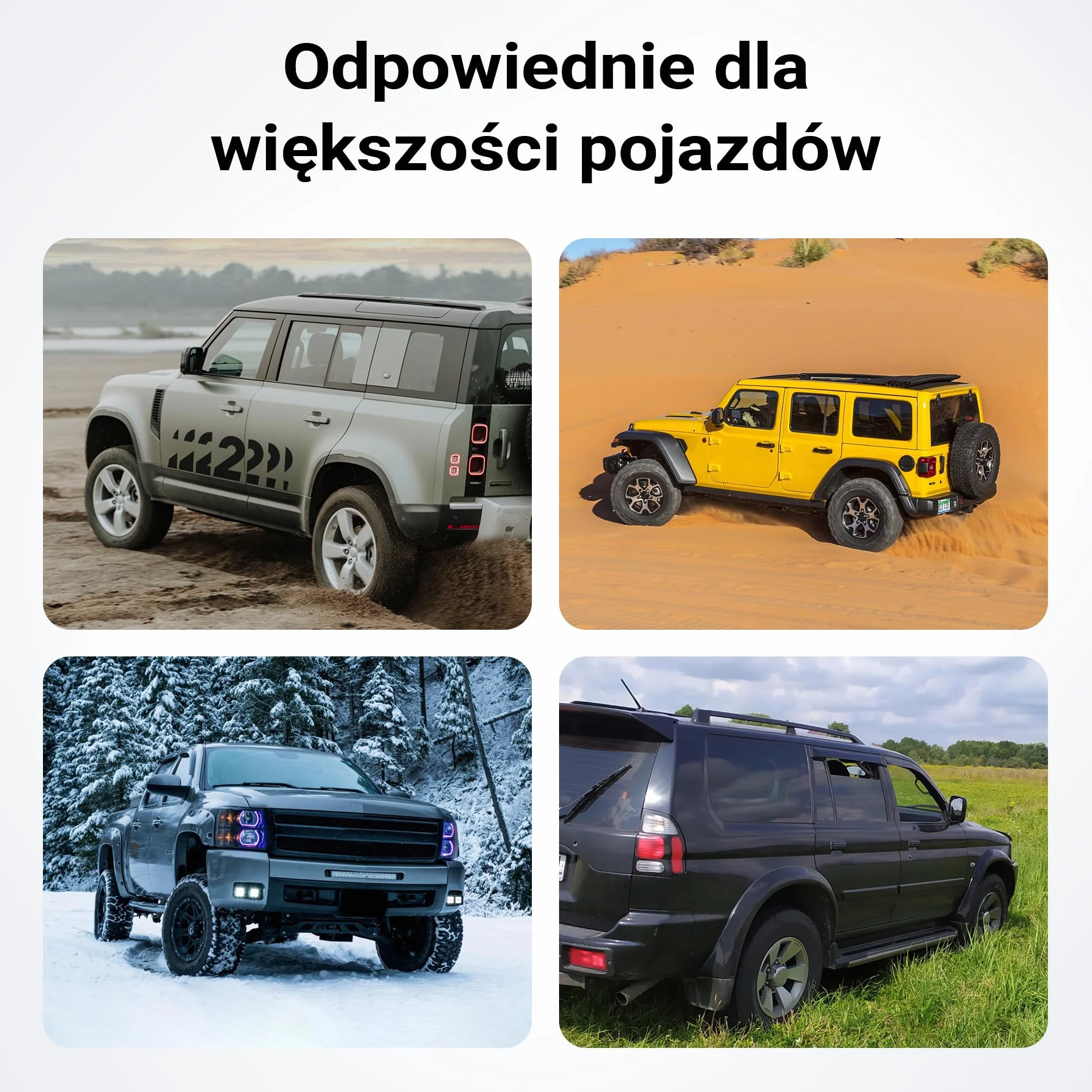 Wiltec Trapy piaskowe 581 x 295 x 65 mm 2 szt do 7 t nośności mata trakcyjna off road
