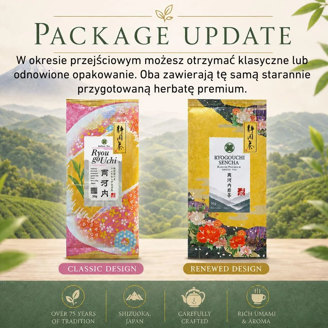 Daisan Tea Ryogouchi Sencha 100 g – Japońska zielona herbata premium z Shizuoka | 1. miejsce w Japońskim Krajowym Konkursie Herbacianym