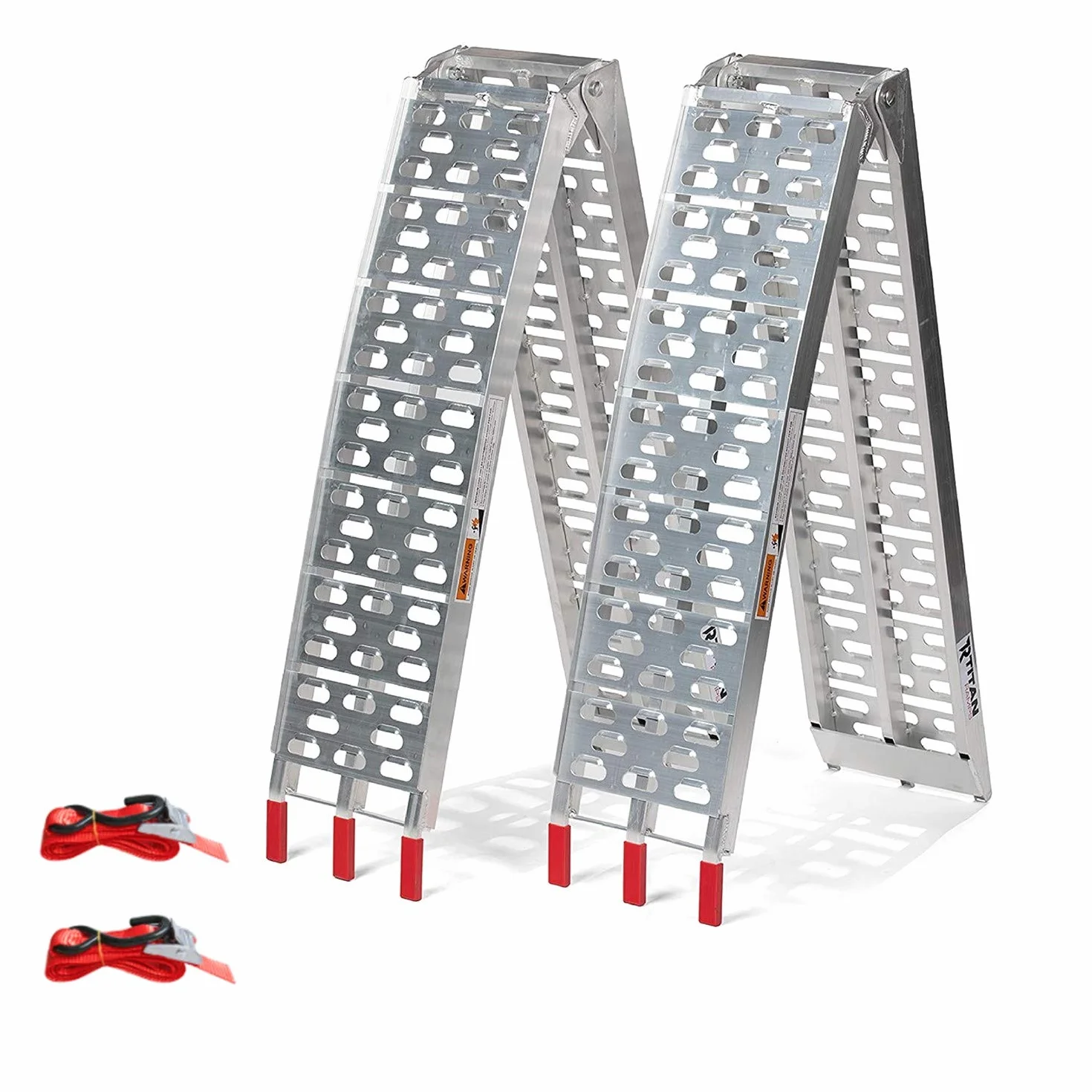 Lospitch aluminiowa rampa załadowcza do motocykla, 680 kg, składana, składana, aluminiowa rampa załadowcza do samochodu, 2 szt