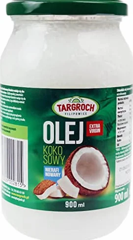 Olej kokosowy nierafinowany extra virgin 900g Targroch