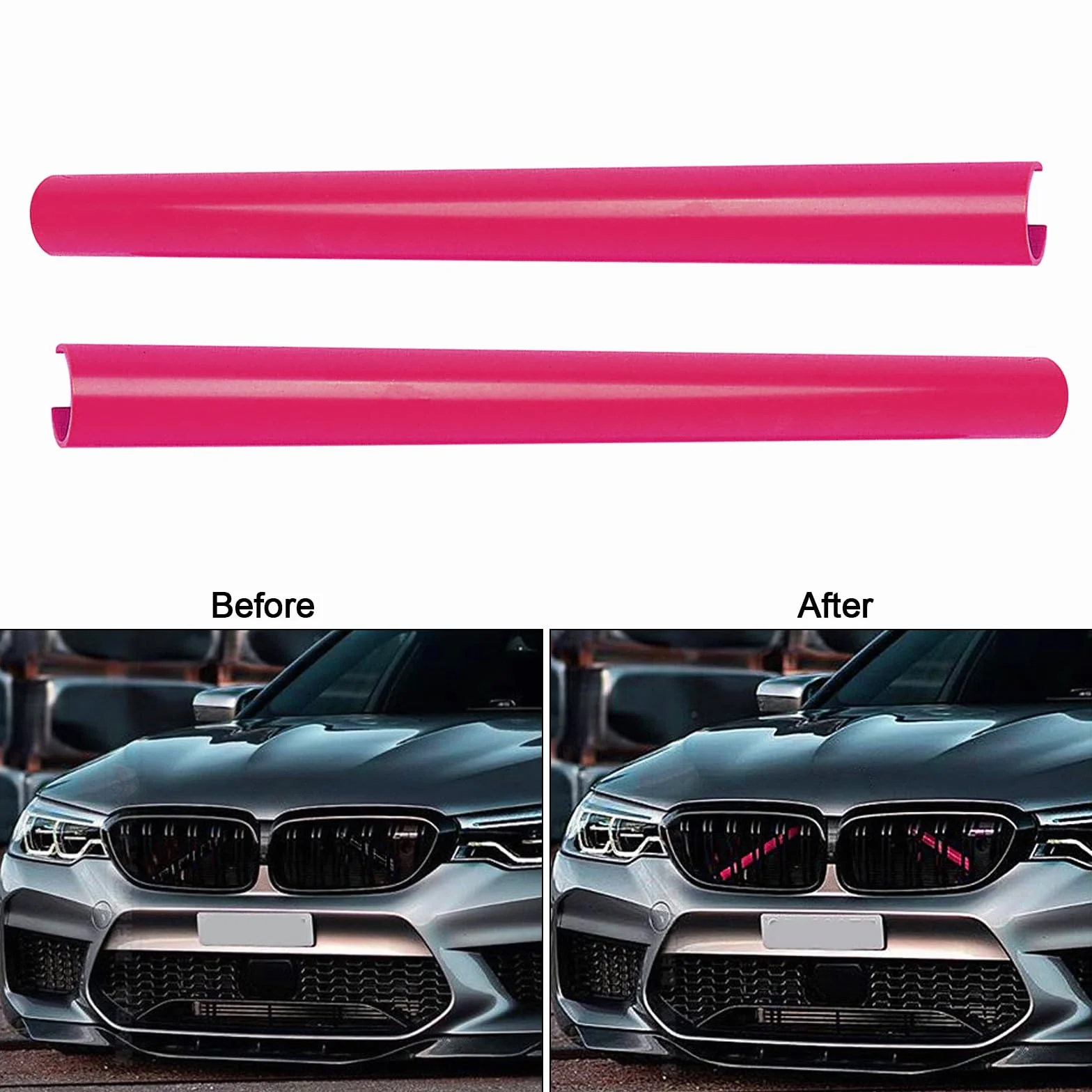 Wkład do kratki chłodnicy, pasek zastępczy listwy ozdobne do BMW 1, 2, 3, 4, 5, z zapięciem V, osłona grilla, pasek na przód