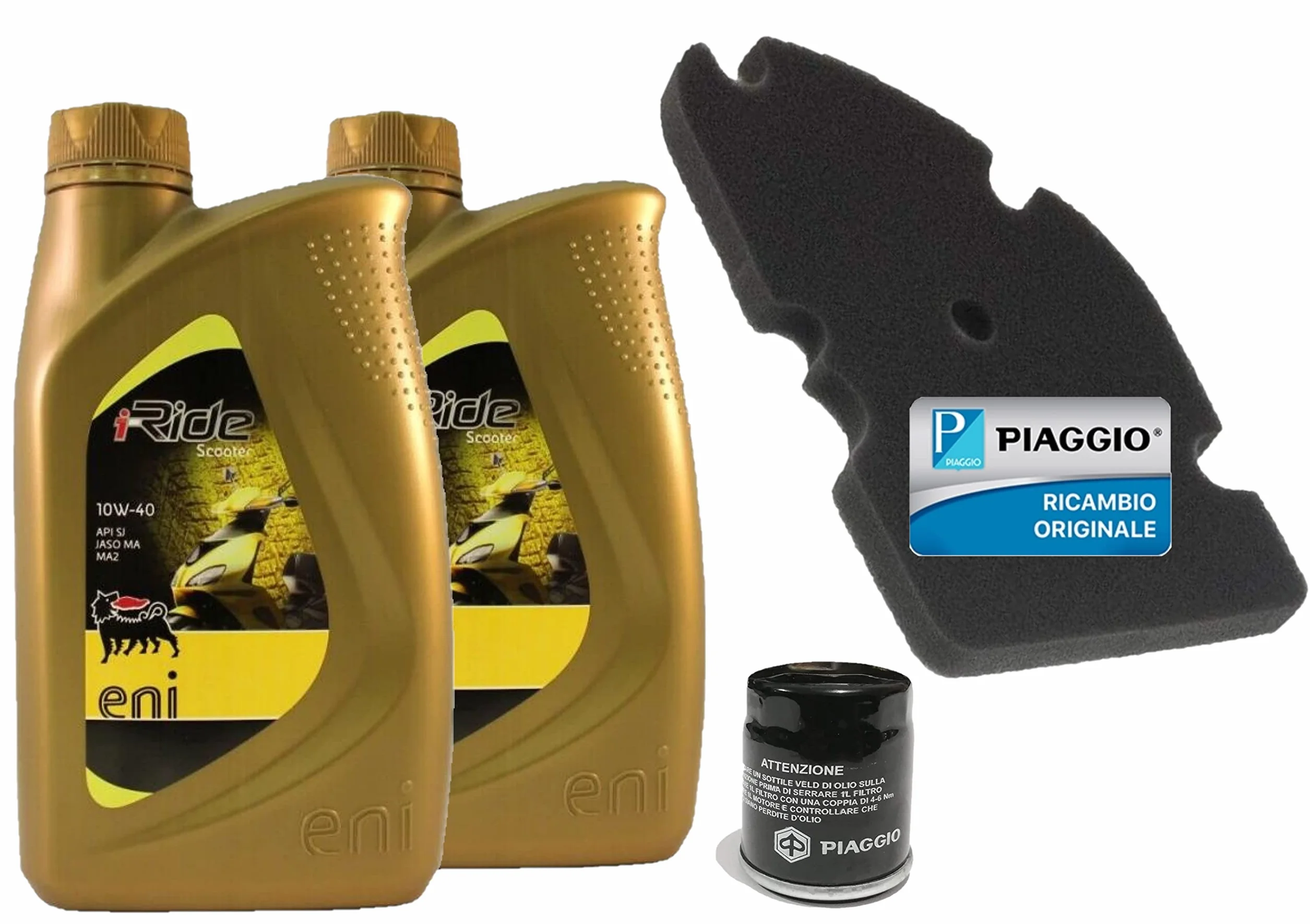 Zestaw do cięcia filtrów oleju powietrza i olej do Piaggio Vespa GTS 125, GTS 250, GTS 300