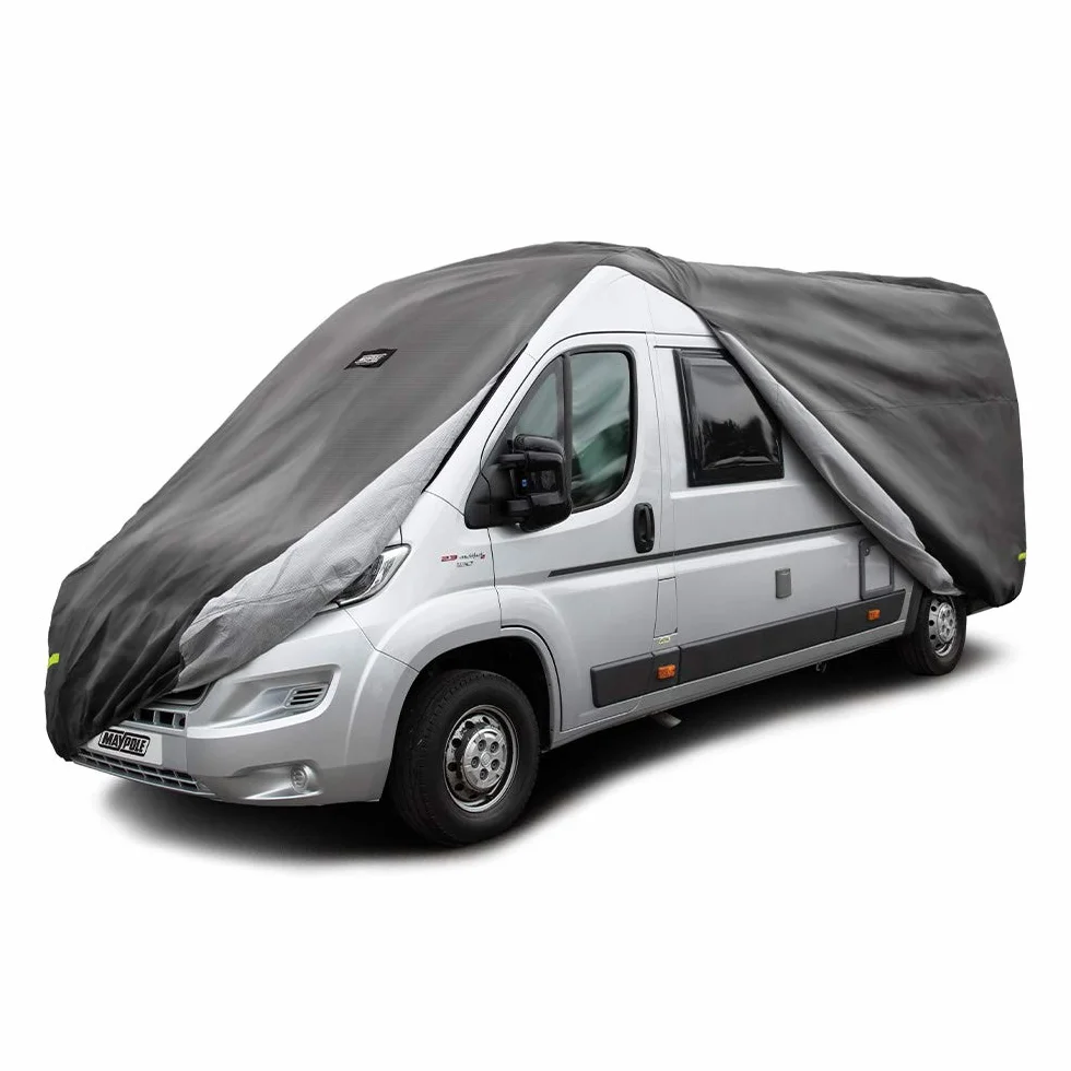 Maypole Pokrowiec na Campervan pasujący do FIAT Ducato i Peugeot Boxer, 4-warstwowy, oddychający, wodoodporny, szary z odblaskami