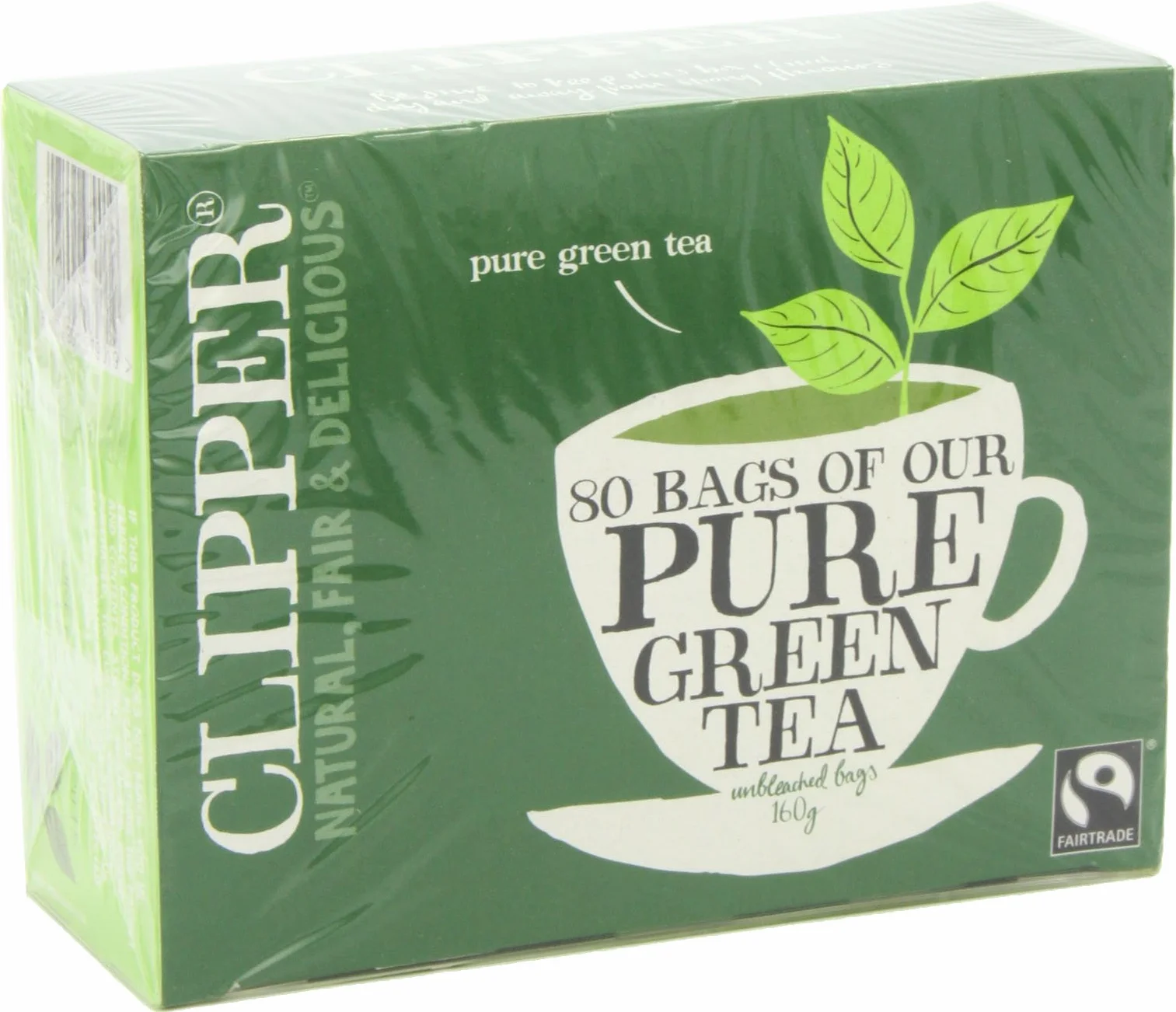 Clipper Fairtrade Pure Green Tea 80 torebek