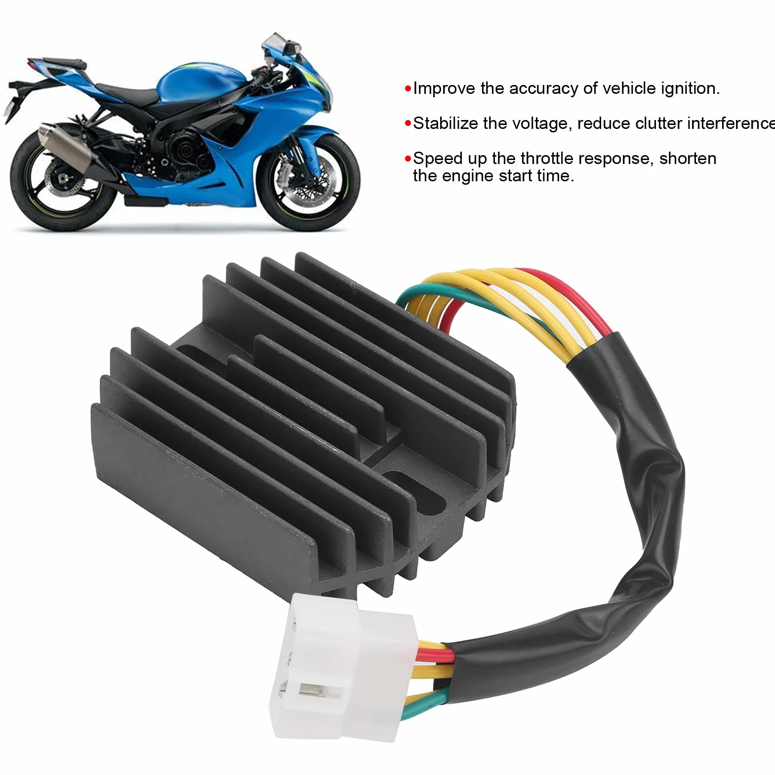 Regulator Napięcia Prostownika 32800-33E00 32800-33E10 32800-44D30 Wymiana Regulatora Napięcia Pasuje do Prostownika GSXR 600 750 1000