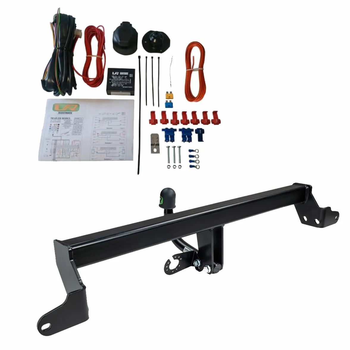 Umbra Rimorchi stały hak holowniczy i okablowanie 13P C2 kompatybilne z Renault CAPTUR CLIO SPORTER IV 31100/F 05/2013-12/2019