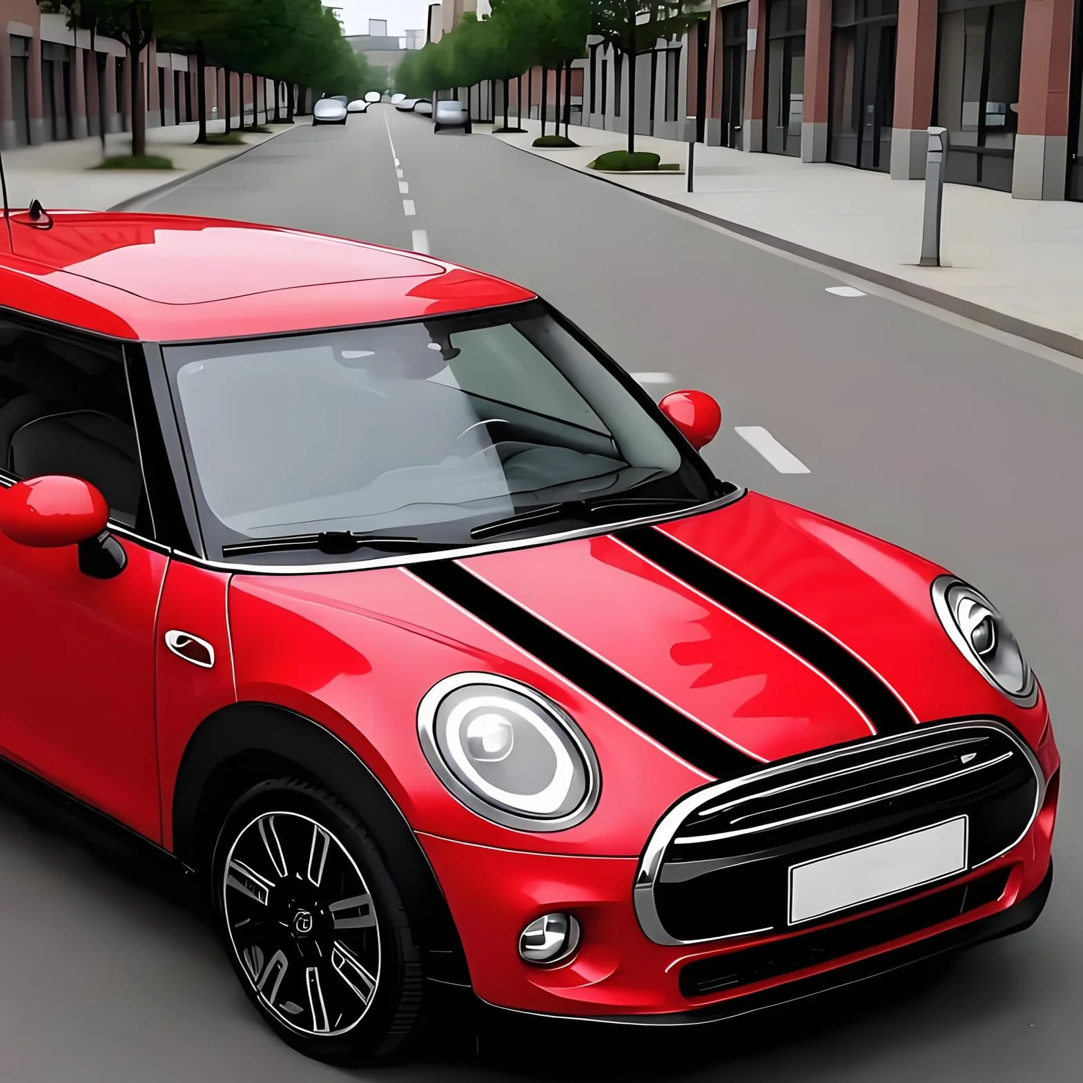1 para fajnych naklejek na maskę, paski wyścigowe, wodoodporna winylowa naklejka na maskę samochodu, zmodyfikowana pokrywa silnika, naklejka, akcesoria samochodowe do Mini Cooper R56 R55 R53 R50 R60