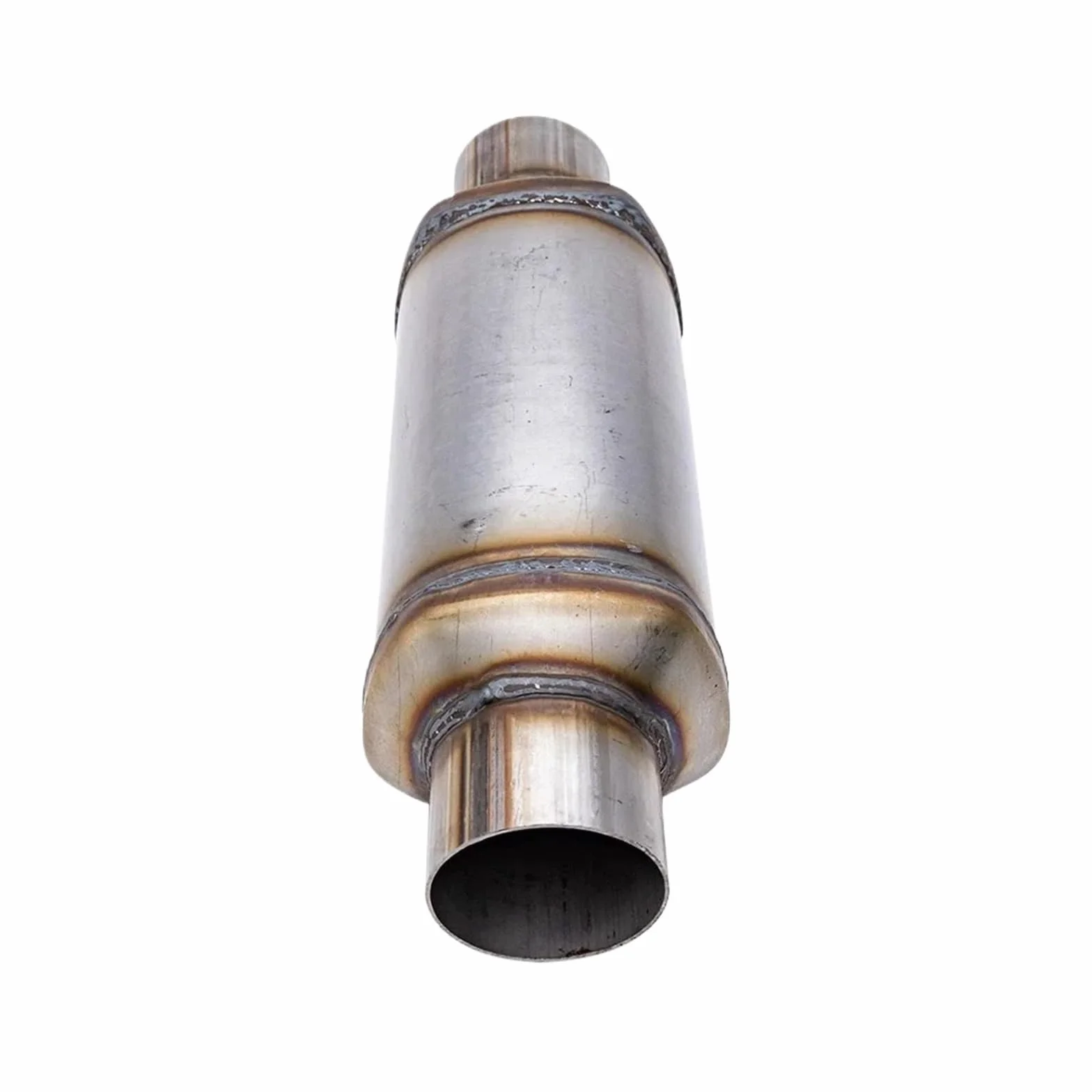 Car Silencer Rezonator samochodowy ze stali nierdzewnej Wewnętrzna spiralna rura tłumika 3-calowy wlot Tłumik Samochodowy