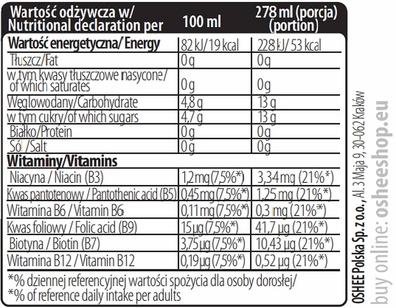 OSHEE RL9 Junior 555 ml Jabłko Arbuz