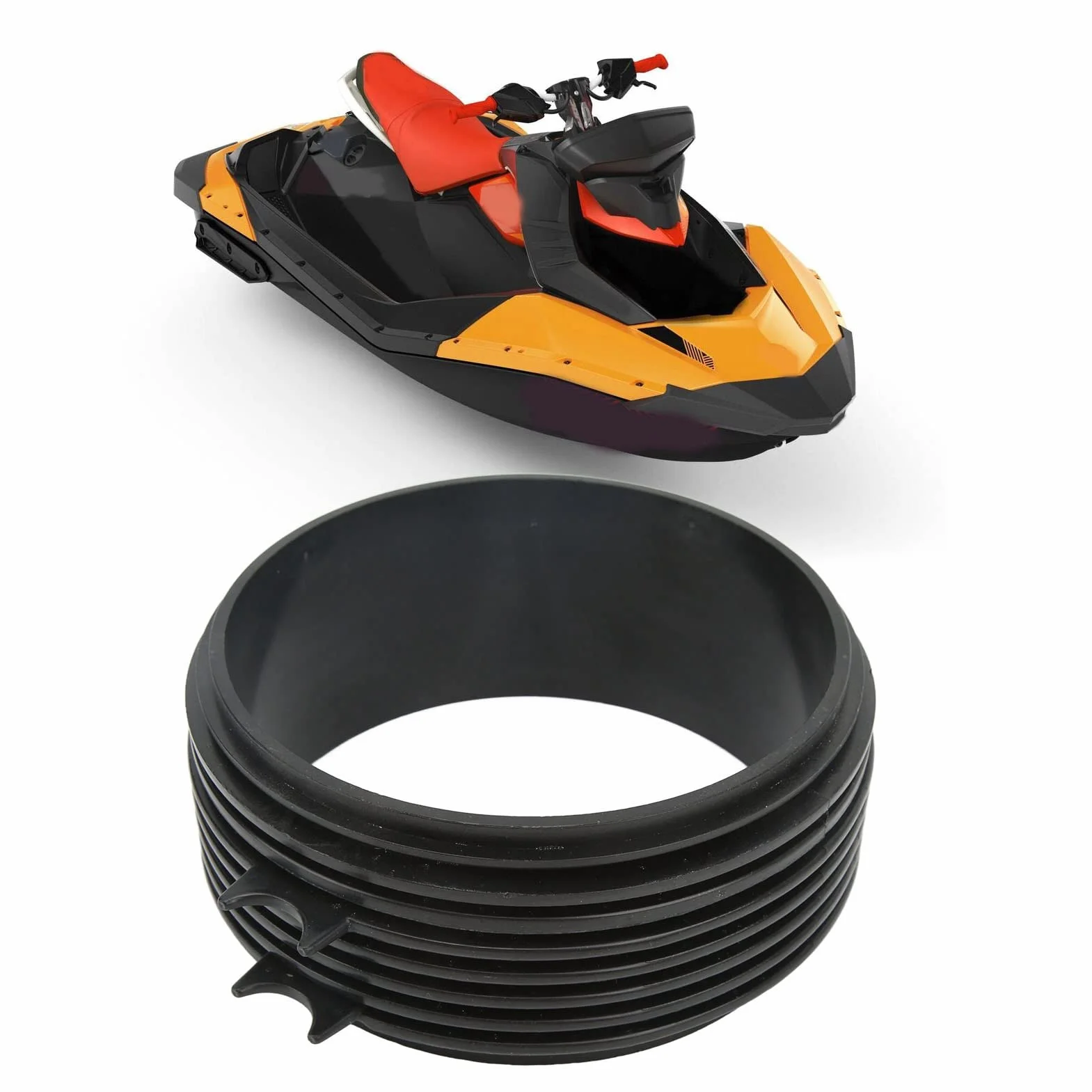 KIMISS Wear Ring, Motorboat Wear Ring 267000617 Zamiennik o Wysokiej Wydajności dla ACE 900 TRIXX
