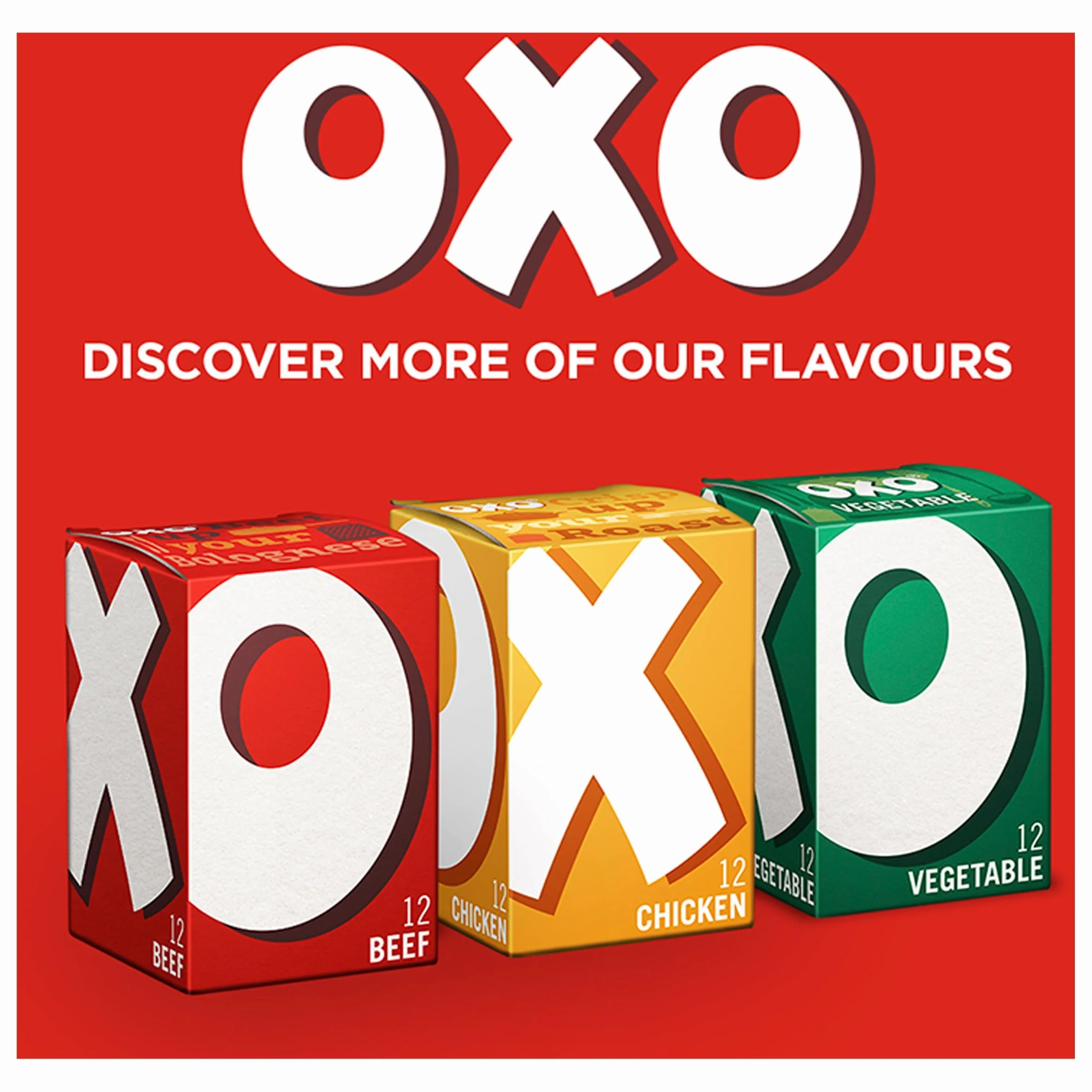 OXO 12 kostek bulionu wołowego tradycyjny smak opakowanie zbiorcze 24 x 71 g