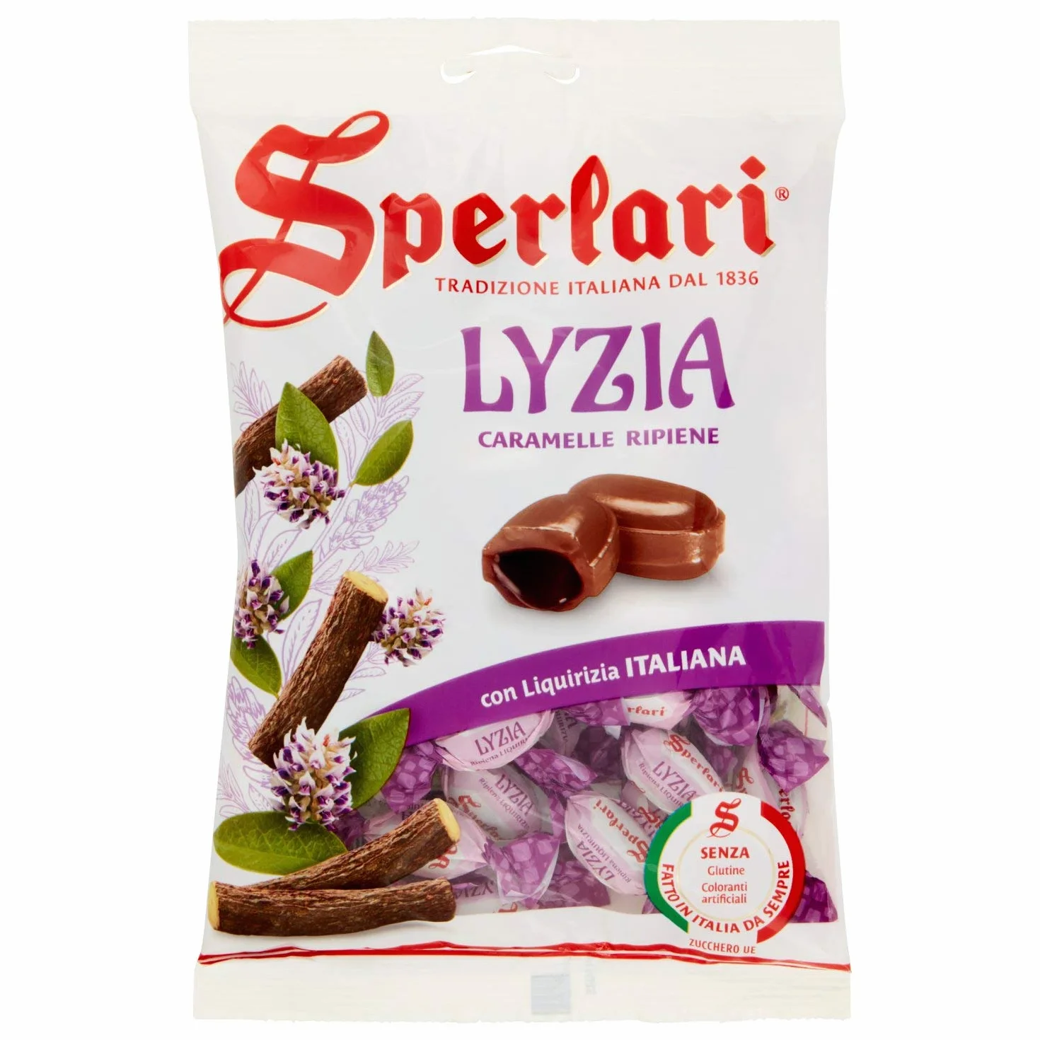 Cukierki lukrecjowe z lukrecją Lyzia 175g - Sperarli włoskie