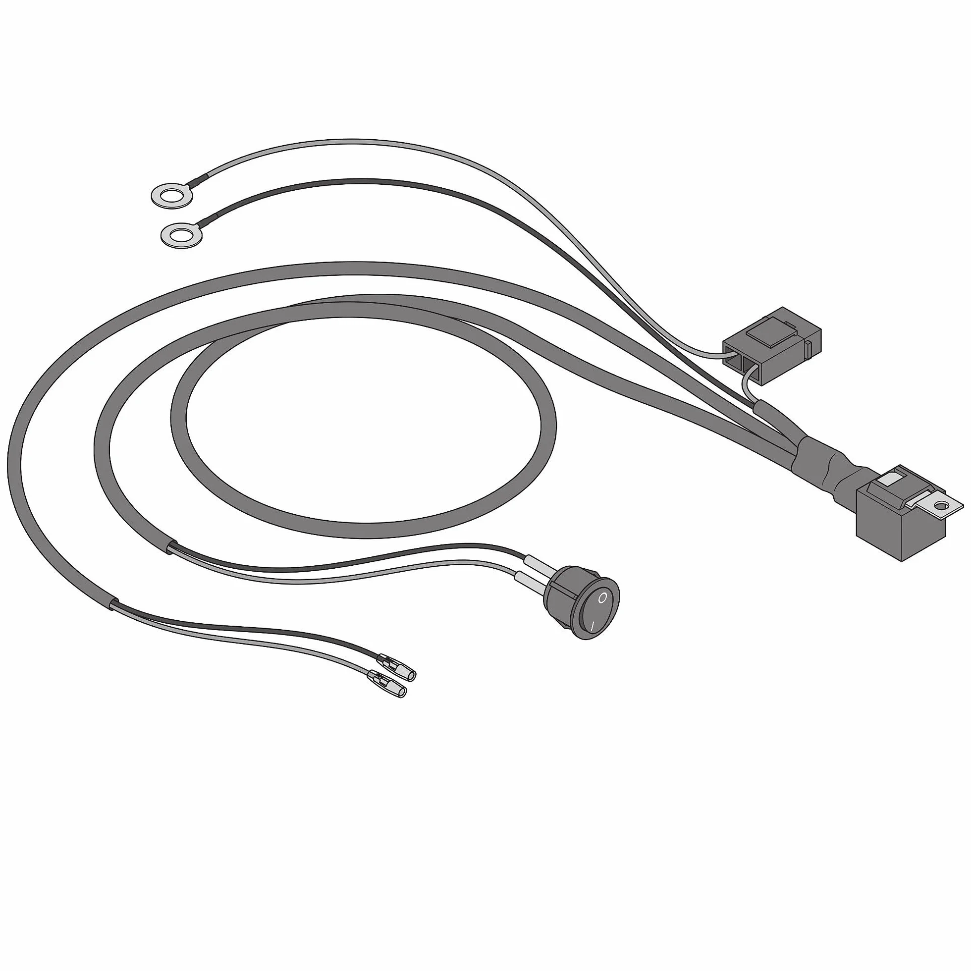 LEDriving WIRE HARNESS AX 1LS, wiązka przewodów do pasków świateł samochodowych, zestaw wiązek przewodów do belki świetlnej, zestaw przewodów do montażu jednego źródła światła