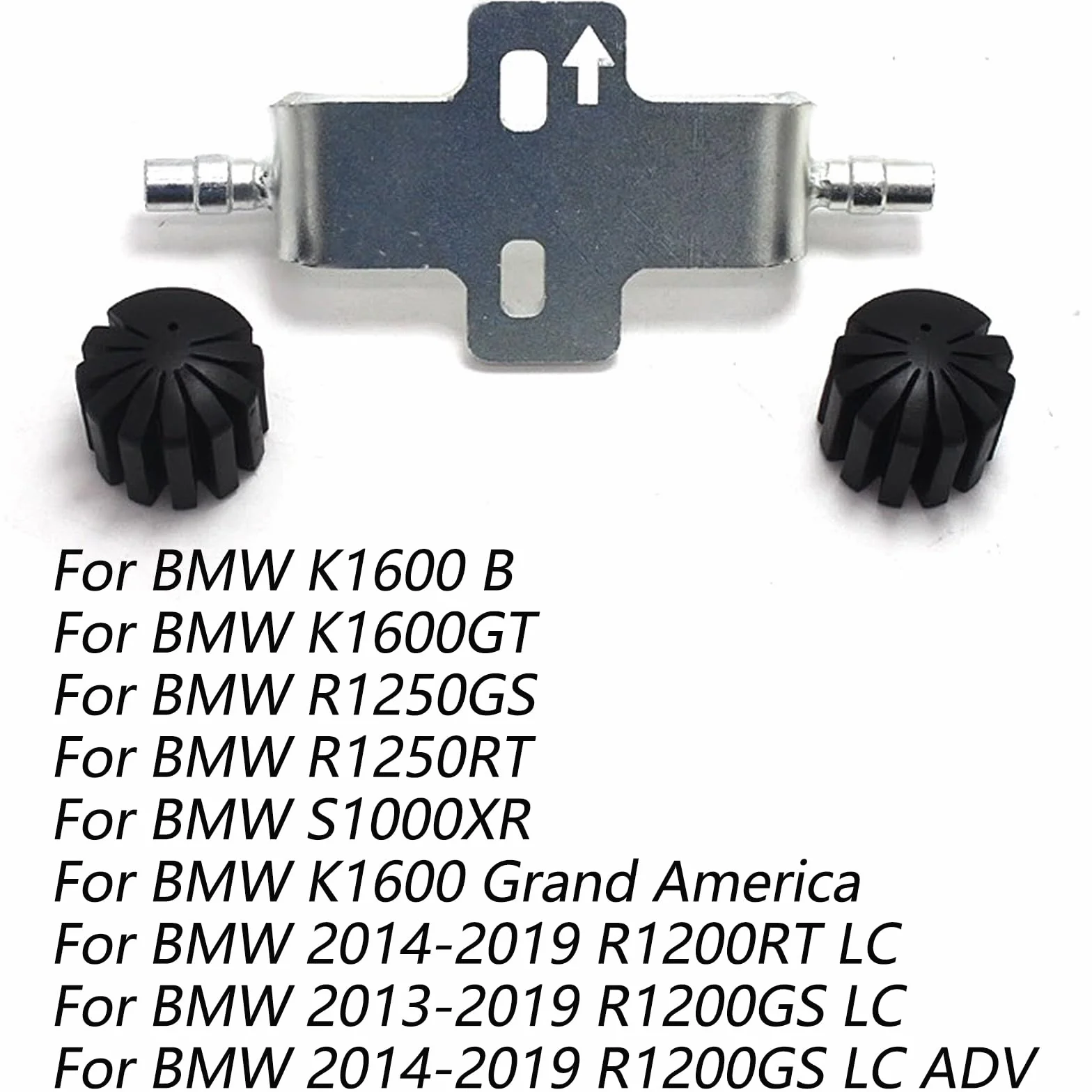 2 sztuki zestawu do obniżania siodełka motocyklowego Akcesoria do obniżania siodełka z oczkiem montażowym pod siedzeniem 10 mm Kompatybilne z B-M-W R1200GS LC/ R1250GS/S1000XR/K1600 B/K1600/R1200RT