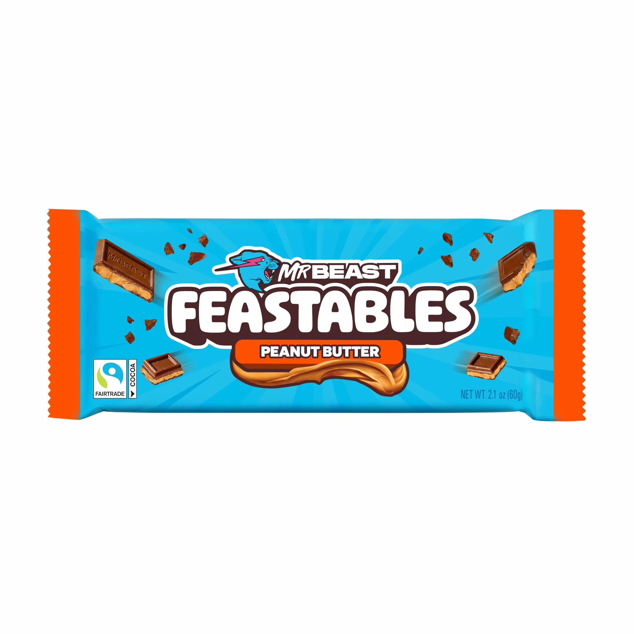 Feastables MrBeast tabliczka czekolady (Deez Nutz/ Peanut butter)