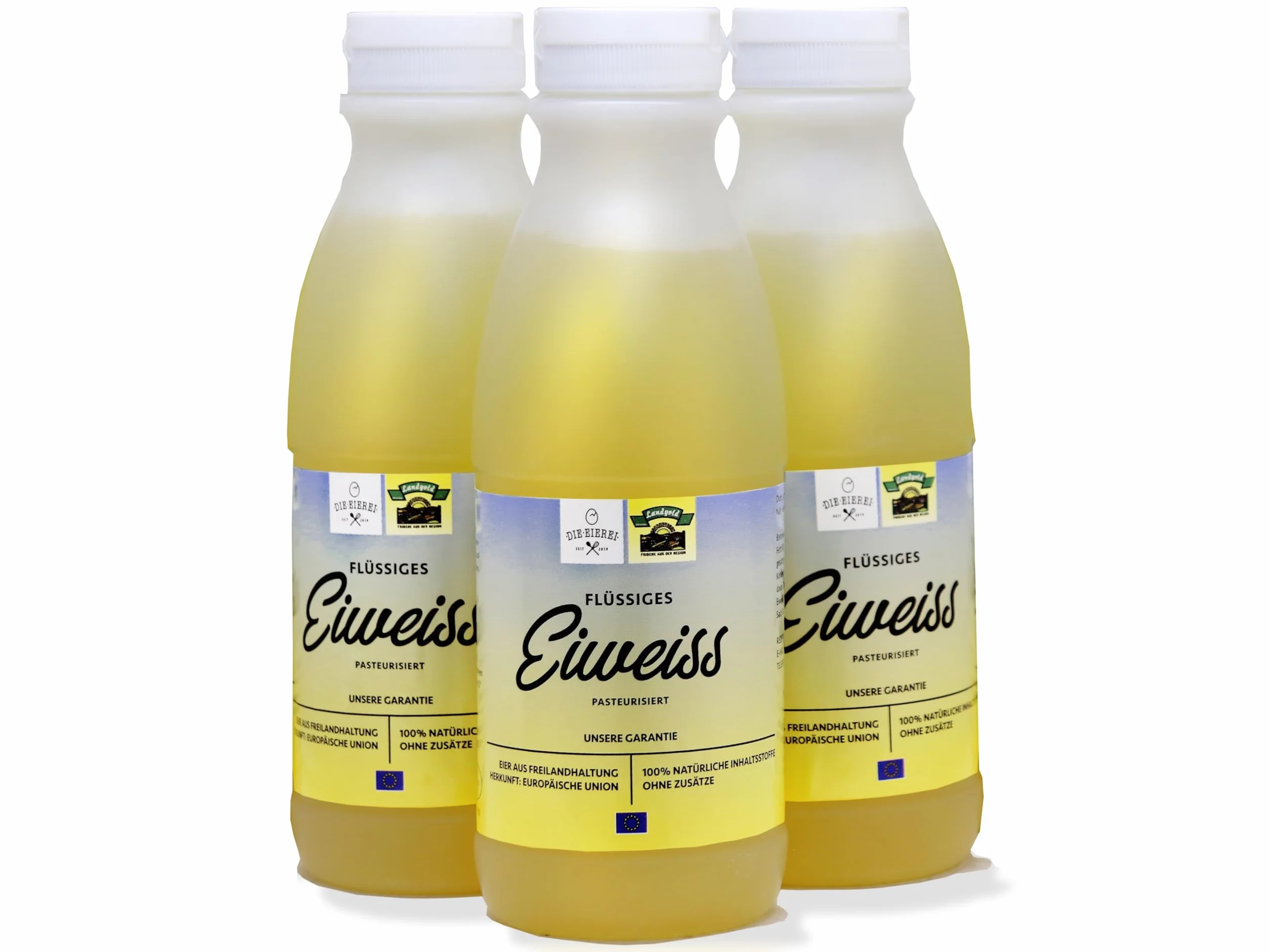 Eiklar płynny grunt 1500 g (3 x 500 g) czyste białko jaja z hodowli na wolnym powietrzu
