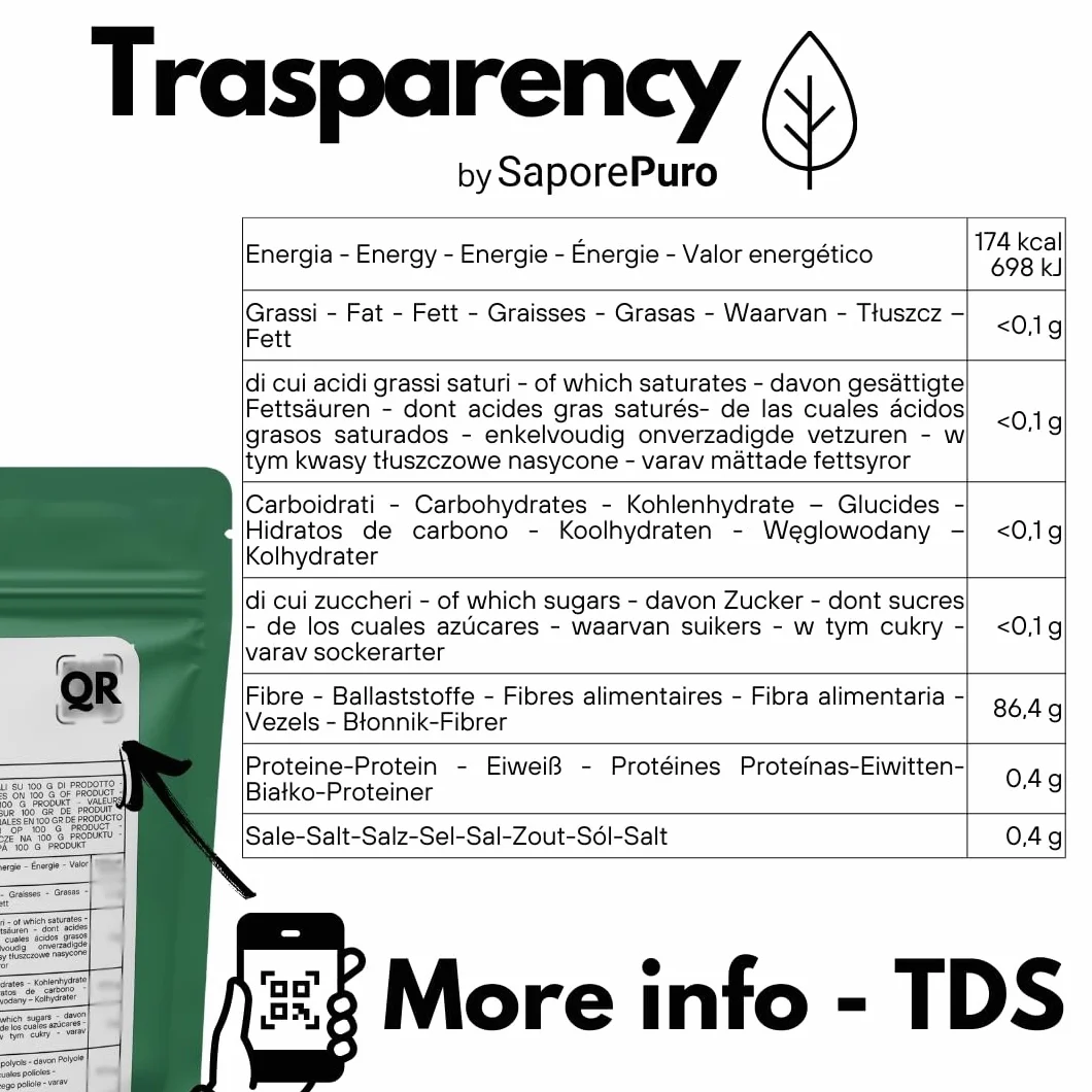 SaporePuro AGAR AGAR w proszku 50 g – Naturalny środek żelujący bez glutenu