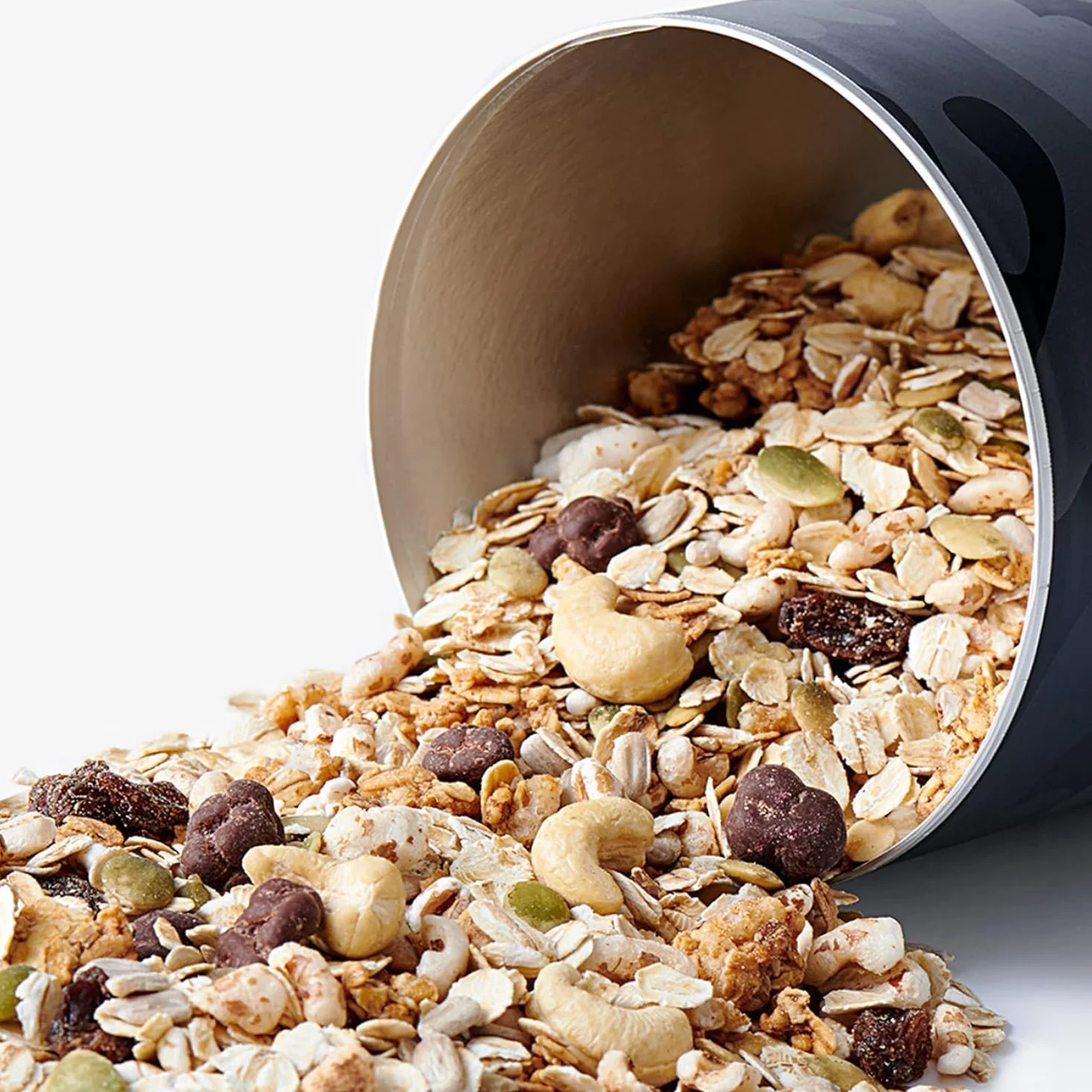 OneDayMore Musli Męskie | 450 g | Ziarna słonecznika, pestki dyni, orzechy nerkowca, liofilizowany banan z gorzką czekoladą | Źródło białka, cynku i energii