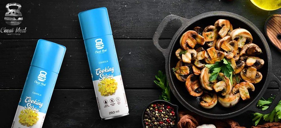 Cheat Meal Cooking Spray 1 x 250ml – Olej w Spreju - Bez Glutenu - Odpowiedni do Diety Keto - Olej Dietetyczny w Sprayu - 143 porcje - 100% Olej Jadalny (Canola Oil)