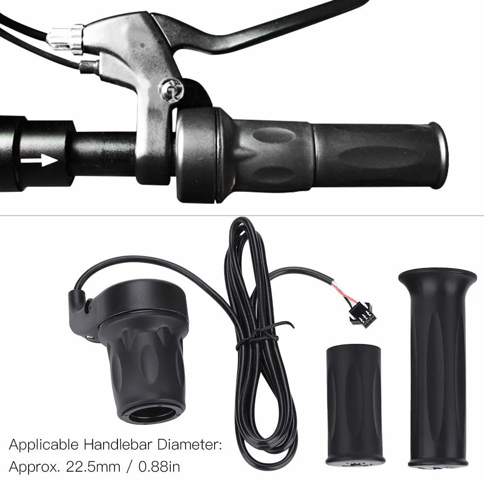 Samfox Twist Throttle, 1 para uniwersalny uchwyt do przepustnicy rowerowej 22,5 mm elektryczny rower skuter prędkość uchwyt przepustnicy