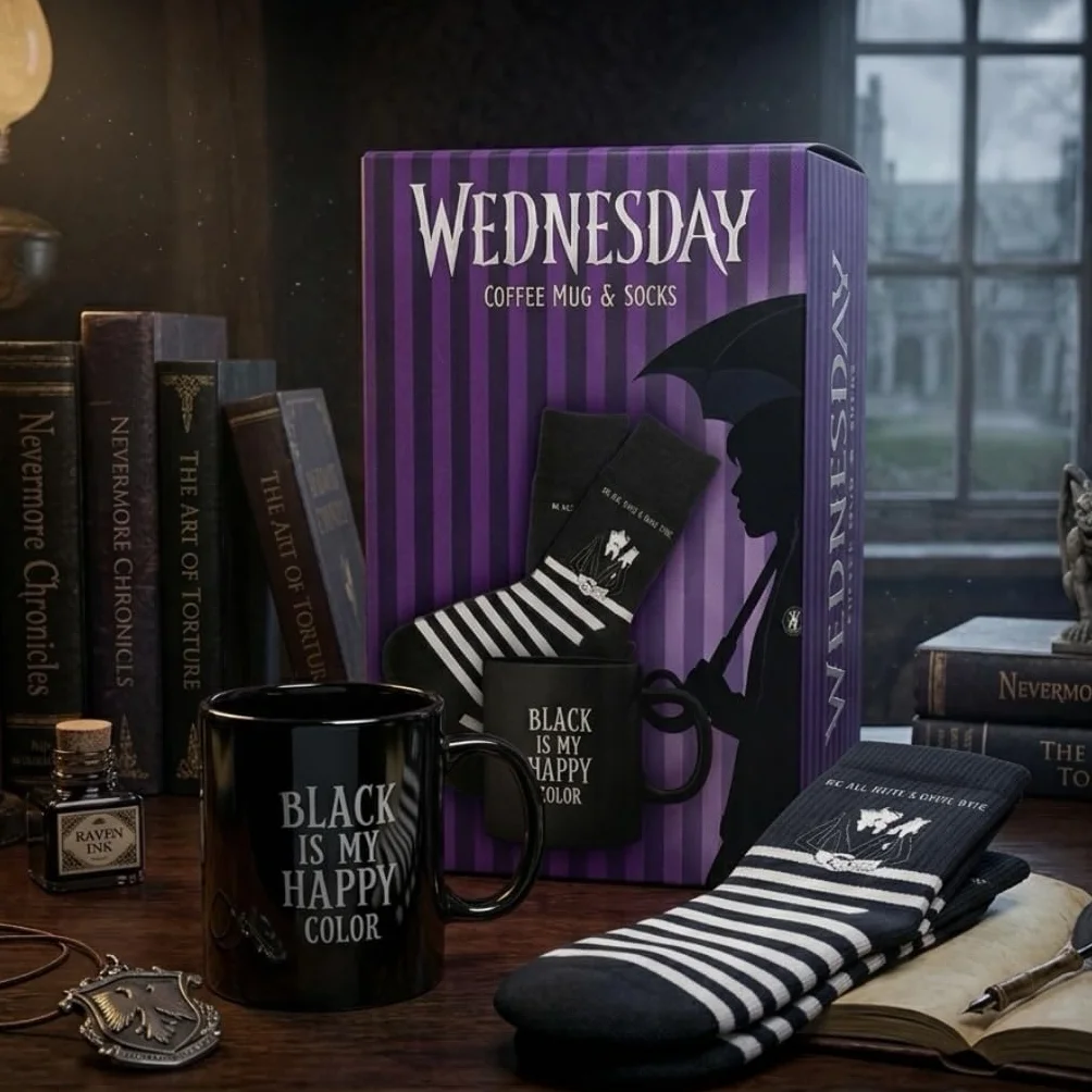 Wednesday filiżanka i ekskluzywne skarpety
