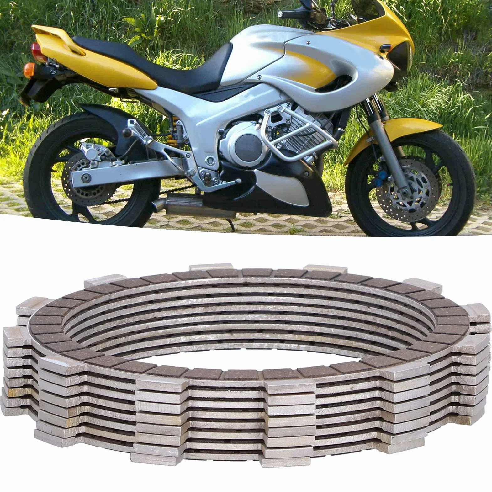 8 sztuk tarcze sprzęgła motocykla, tarcze sprzęgła silnika pasujące do TDM 850 H 1991-1996 itp