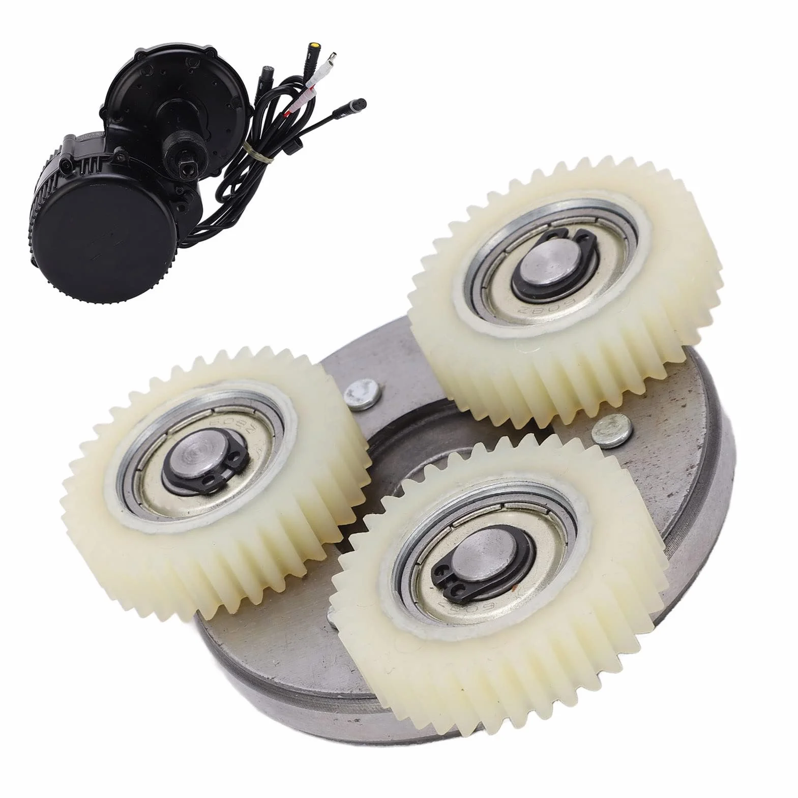 Zestaw Sprzęgła Zębatego Stal + Nylon Rower Elektryczny 36T Sprzęgło Rozrusznika do Silnika z Napędem środkowym 250 W 350 W