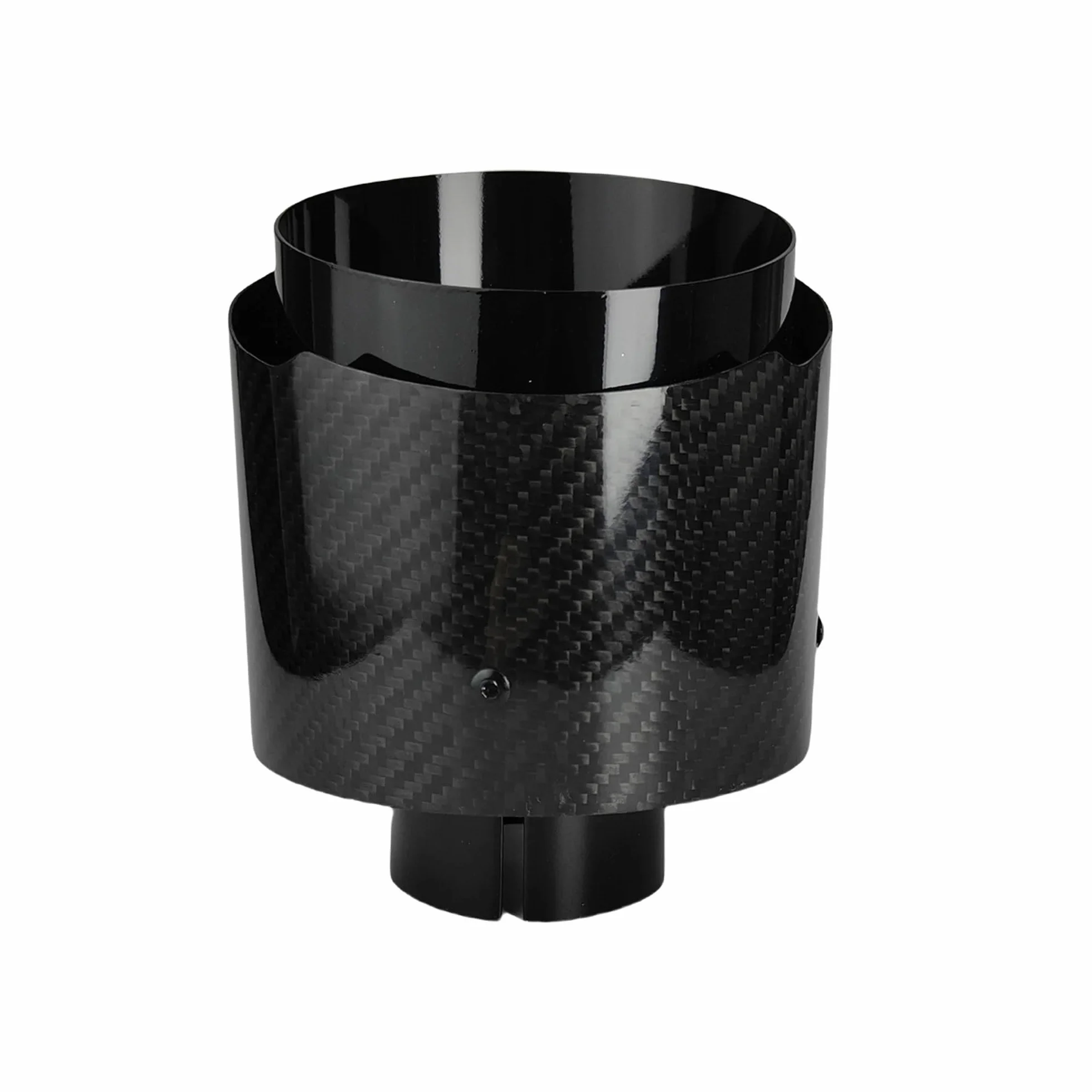 uniwersalna rura wydechowa 1 szt. Uniwersalny samochodowy tłumik z włókna węglowego ze stali nierdzewnej Twill błyszczący końcówka dyszy wydechowej 130 mm Tłumik końcowy | 70mm-130mm