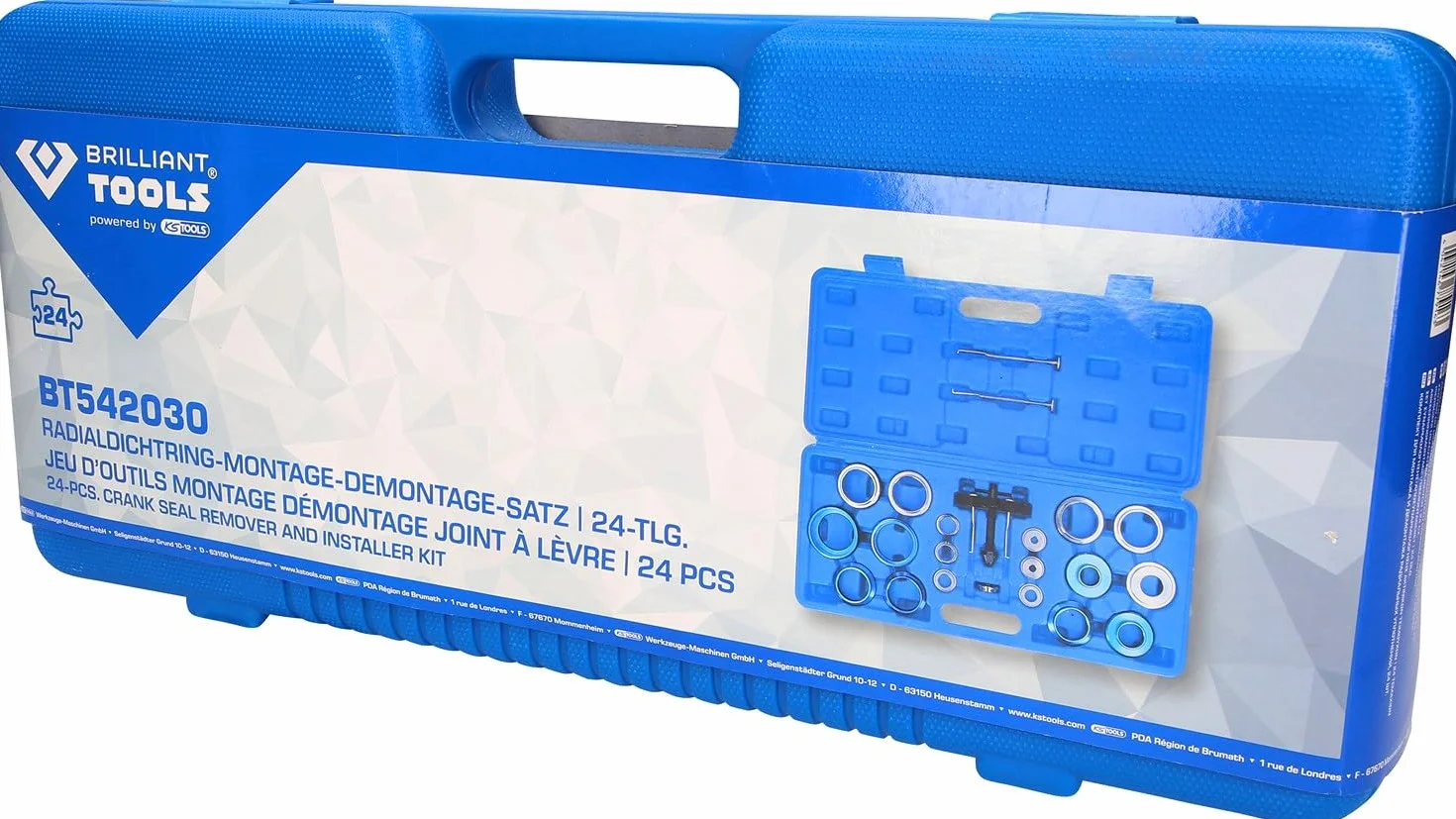 BRILLIANT TOOLS BT542030 Zestaw do montażu i demontażu promieniowych pierścieni uszczelniających 24-szt
