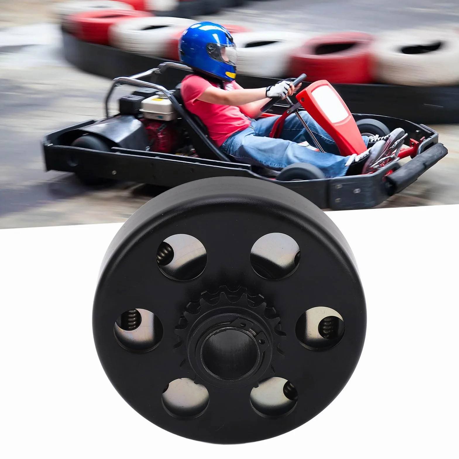 Gokart sprzęgło odśrodkowe, sprzęgło odśrodkowe 20 mm, 16 zębów, 16 zębów, wytrzymałe sprzęgło do łańcucha 219, silnik 6,5 KM, mini motocykle, gokarty