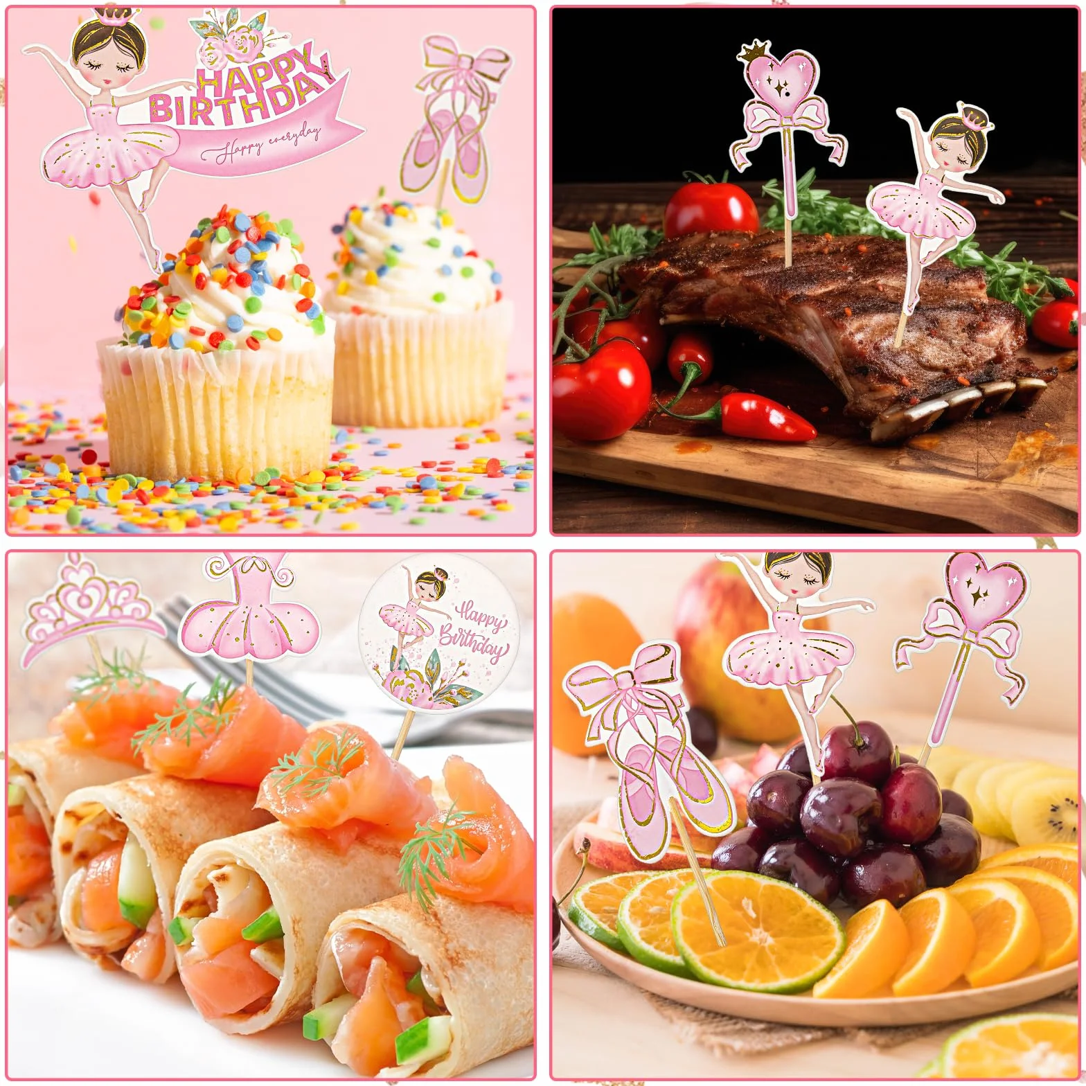 28 sztuk baleriny, toppery na tort, balerina, babeczki, baleriny, dekoracje na przyjęcie urodzinowe, artykuły na balet, na baby shower, urodziny, przyjęcie, dekoracje na tort, 28 szt