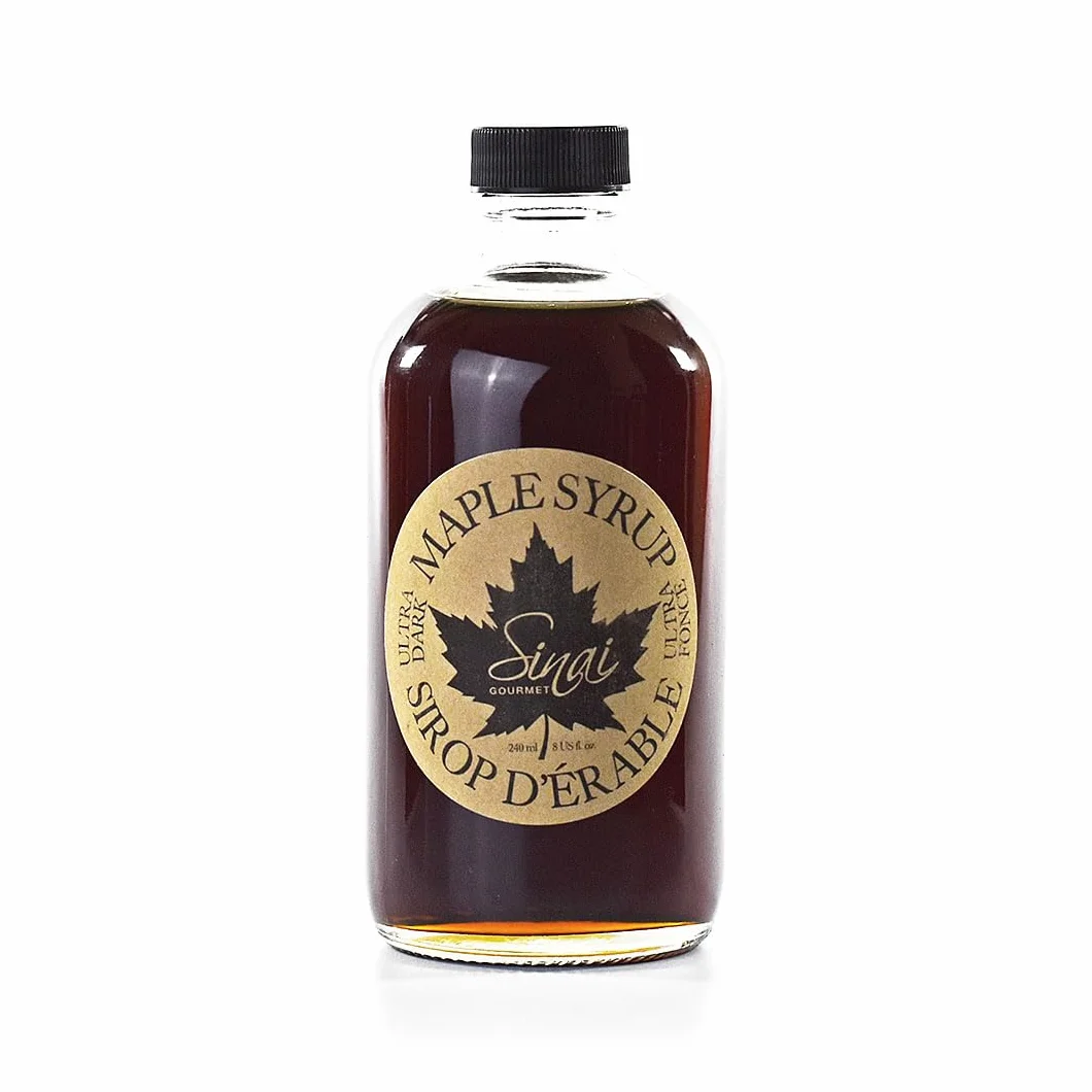 Bardzo ciemny syrop klonowy (Ultra Dark) - Intensywny i autentyczny smak - klasa A - 240ml - kanadyjski syrop klonowy - Quebec Canada - Sinai Gourmet