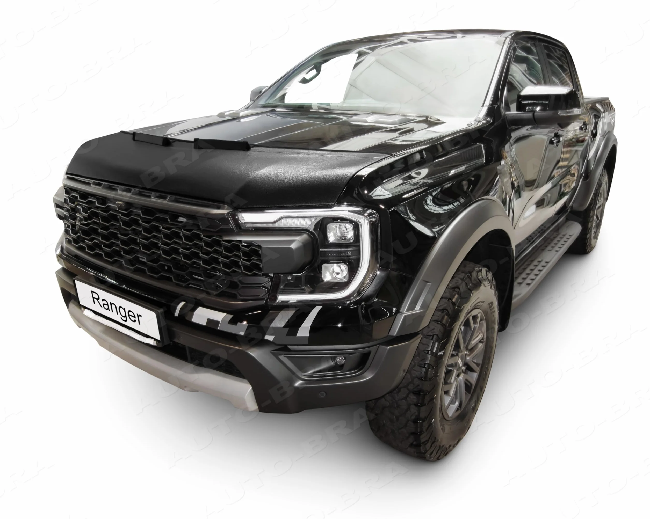 Auto-Bra AB3-00746 kompatybilny z Ford Ranger-Raptor od 2022 roku, osłona maski, ochrona przed uderzeniami kamieni, tuning Bonnet Bra