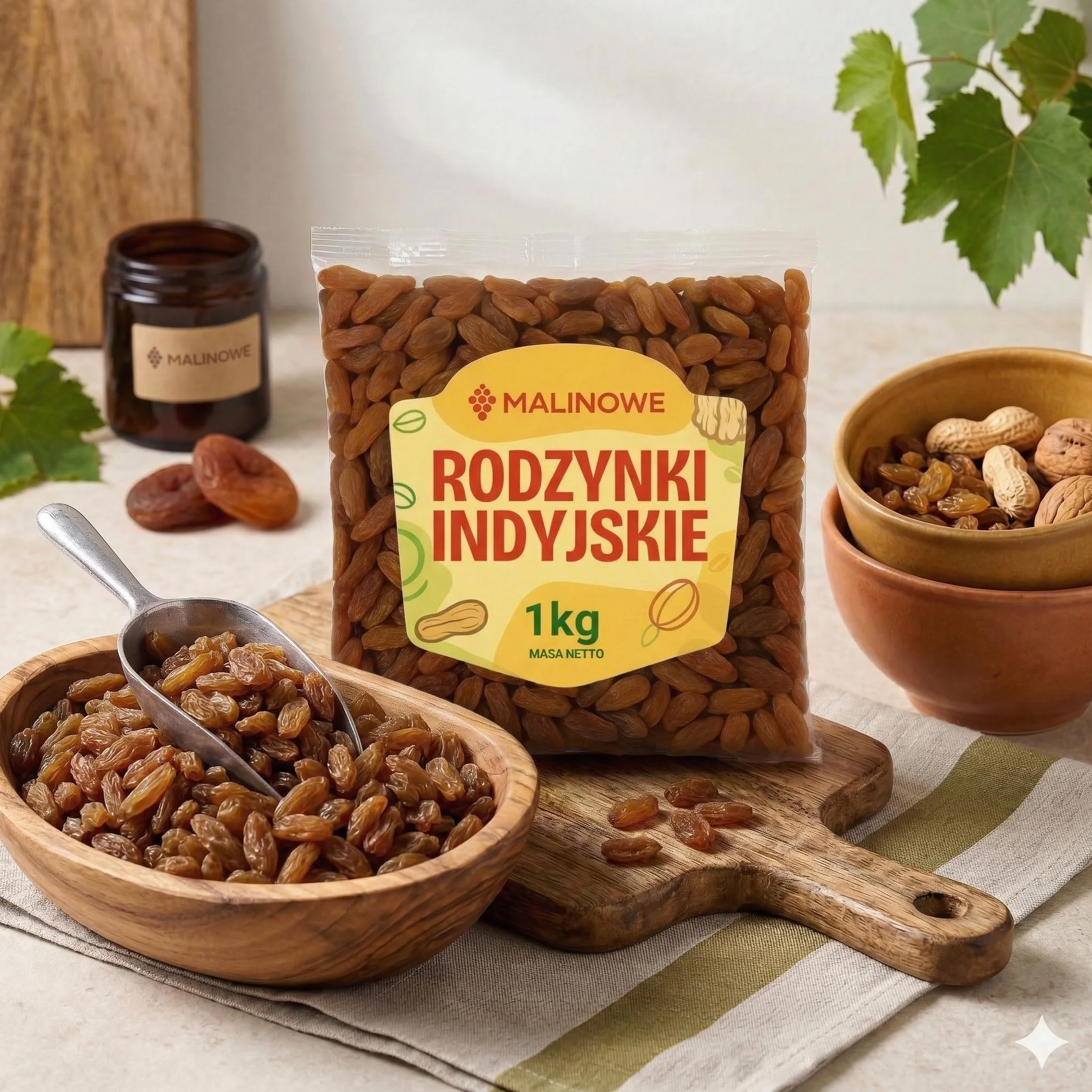 Rodzynka Indyjska Malinowe 1kg Naturalna