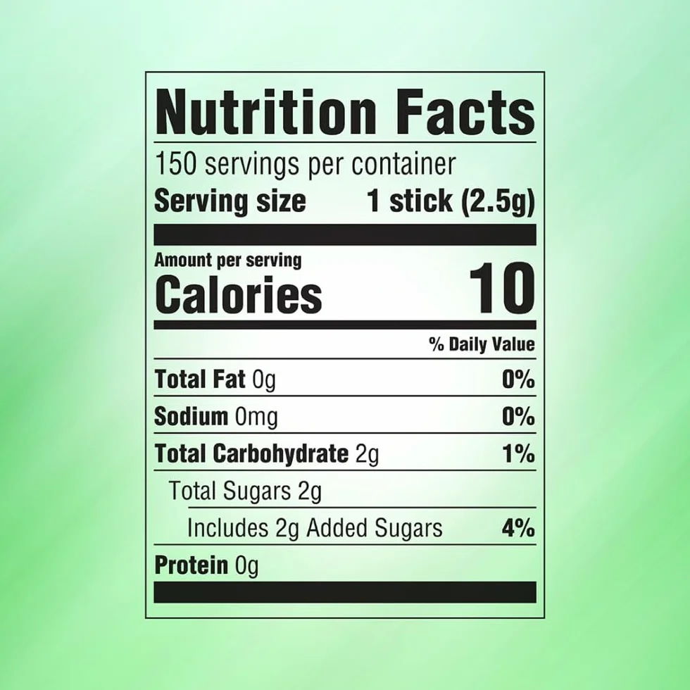WRIGLEY'S Spearmint Chewing Gum, 15 pieces (10 packs)