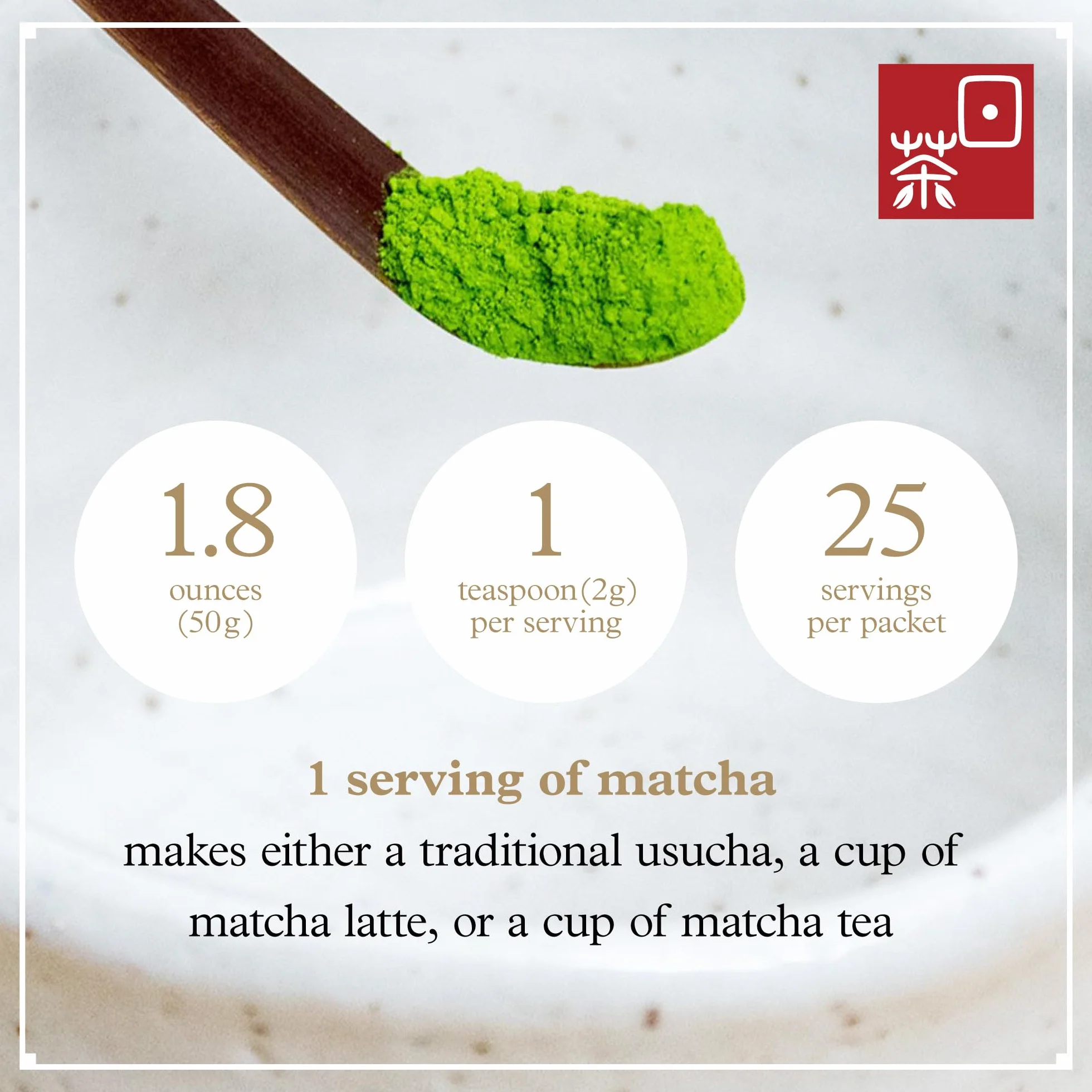 Ocha & Co. Kyoto Uji Matcha - Ceremonial Grade Matcha Powder - Najwyższej jakości tradycyjny kamień frezowany japońska zielona herbata matcha w proszku, 50 g/1,75 uncji.