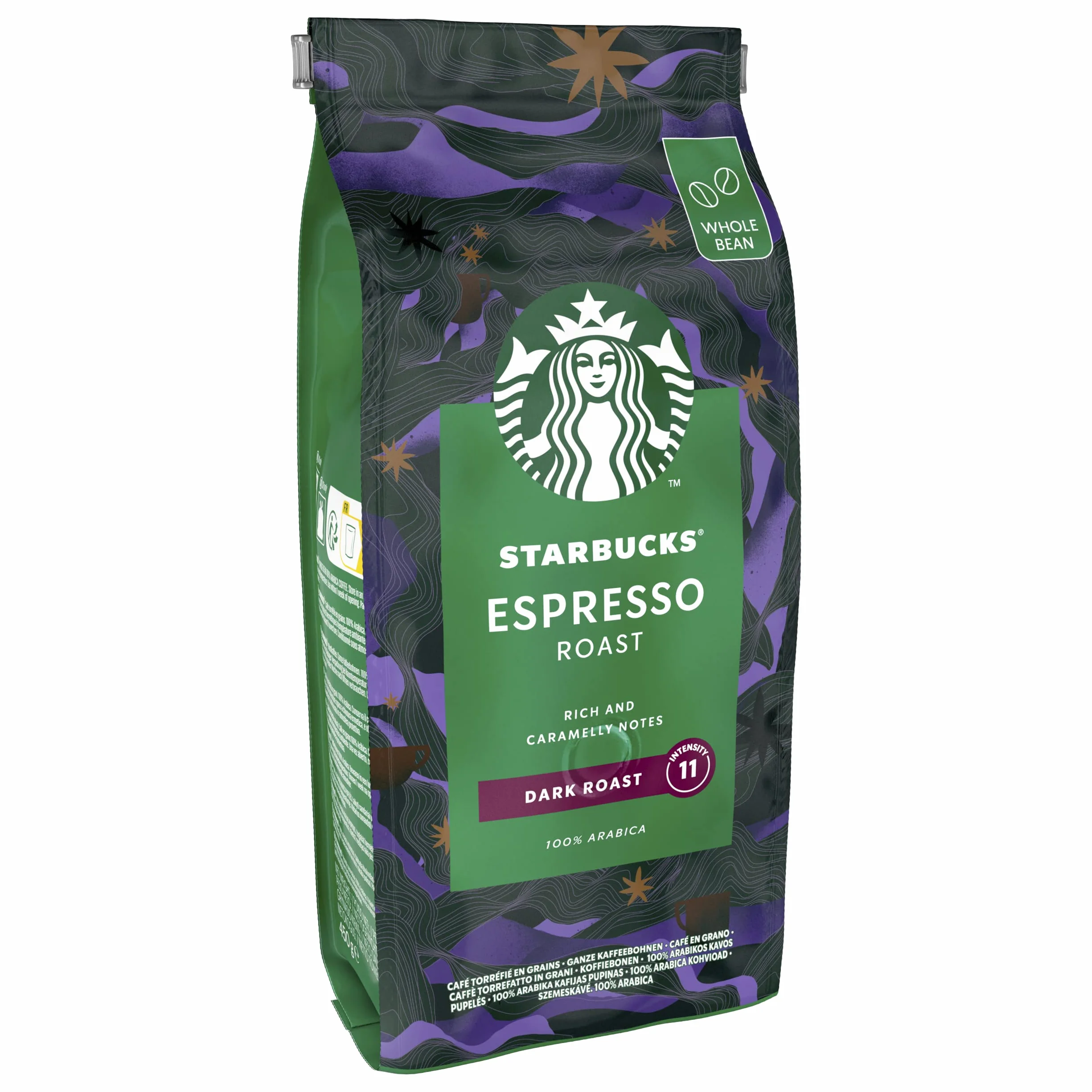 STARBUCKS Espresso Roast Dark Roast Kawa Ziarnista 450g Zestaw 4 sztuk