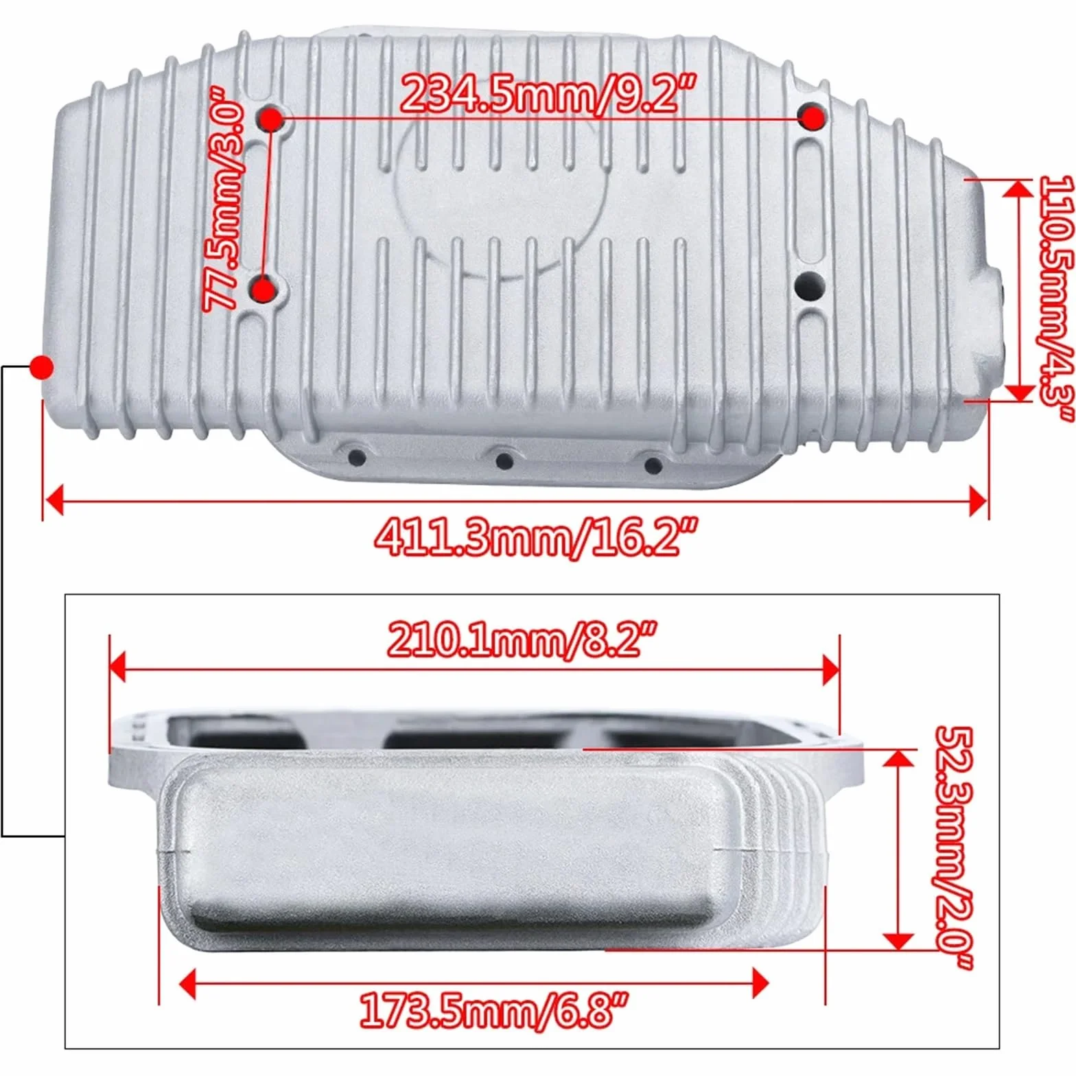 ‌Miska olejowa silnika‌ Aluminiowa miska olejowa z przegrodami do modeli 89-02, pasująca do Nissana SR20, SR20DET, S13, S14, S15, Silvii 240SX, 180SX JR-OP49